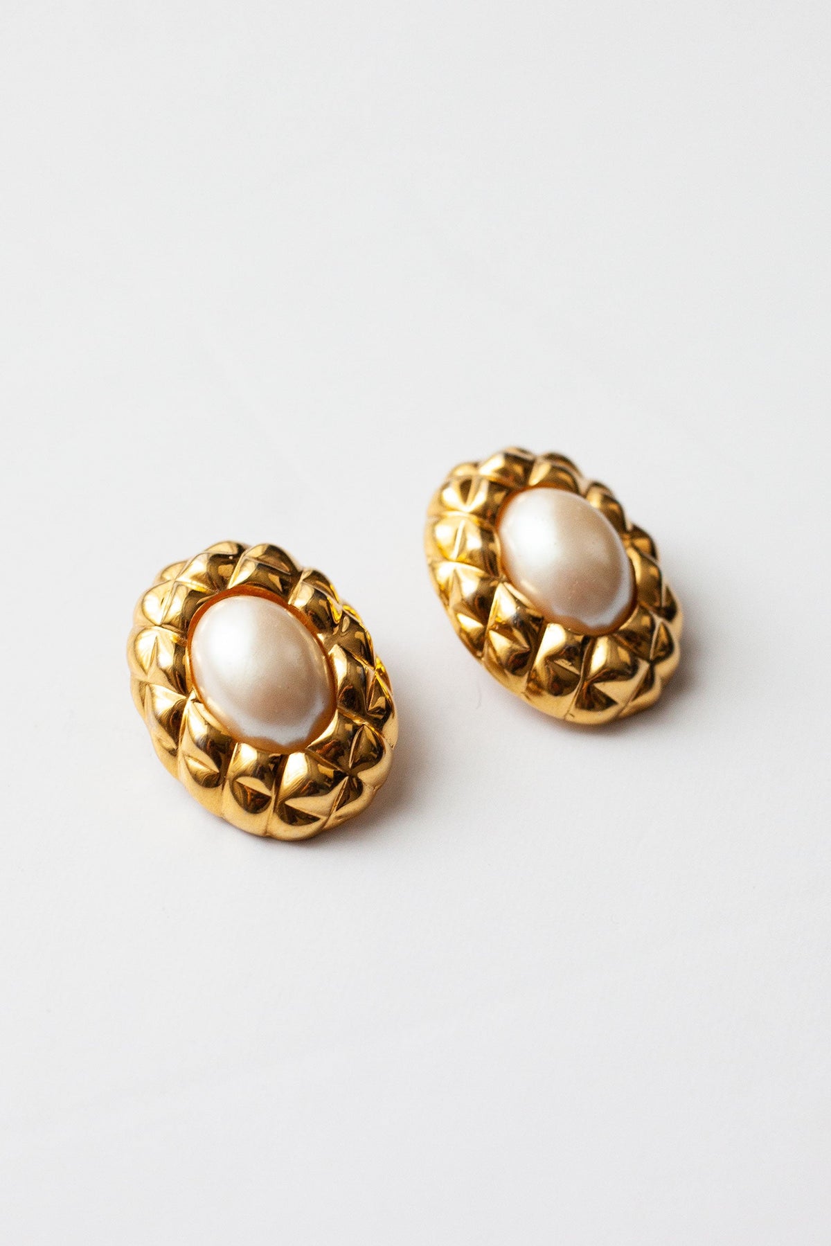 Vintage Large Pearl Earrings
