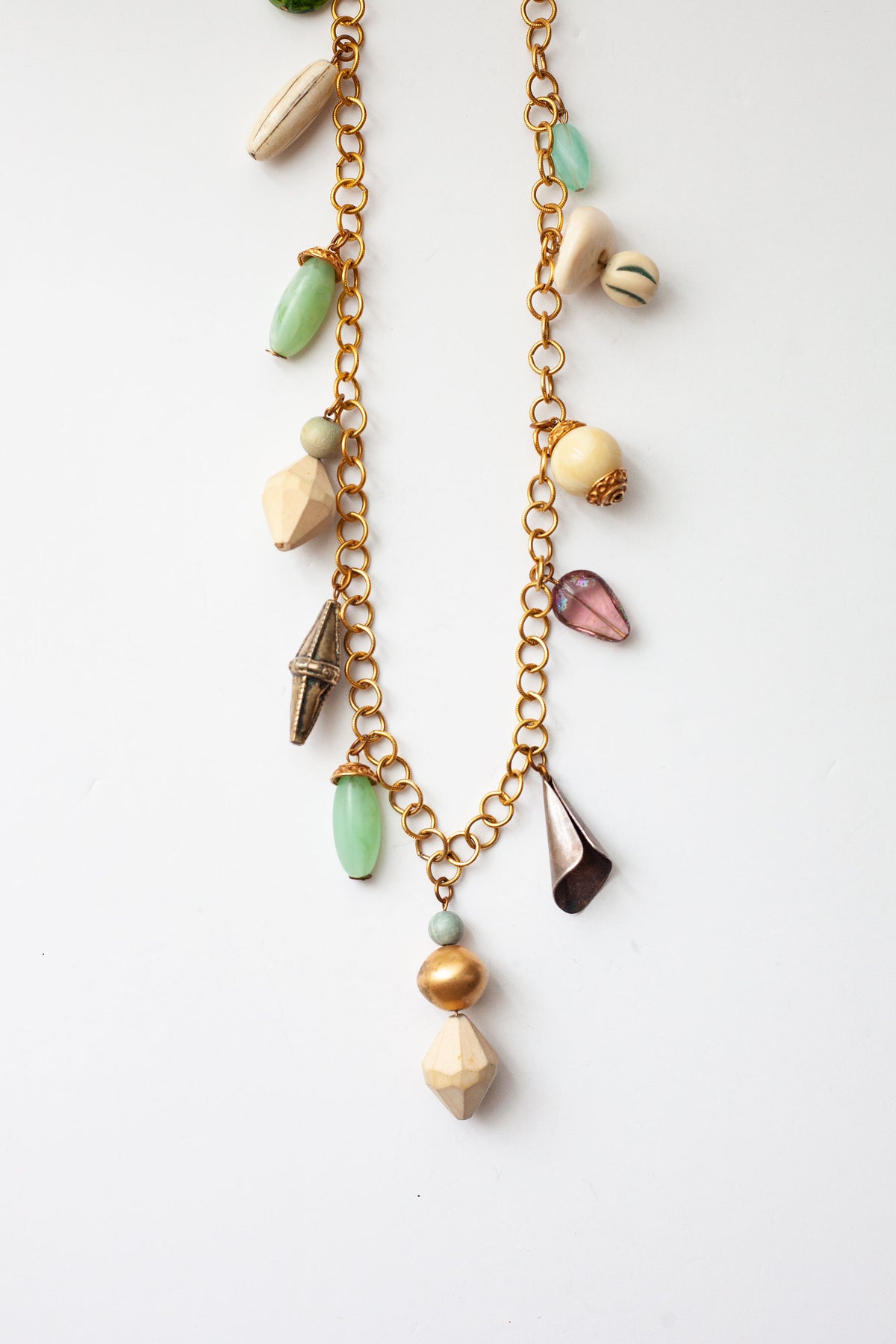 Vintage Organic Charm Necklace