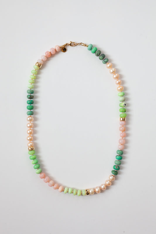 Opal Gemstone Necklace (Melon)