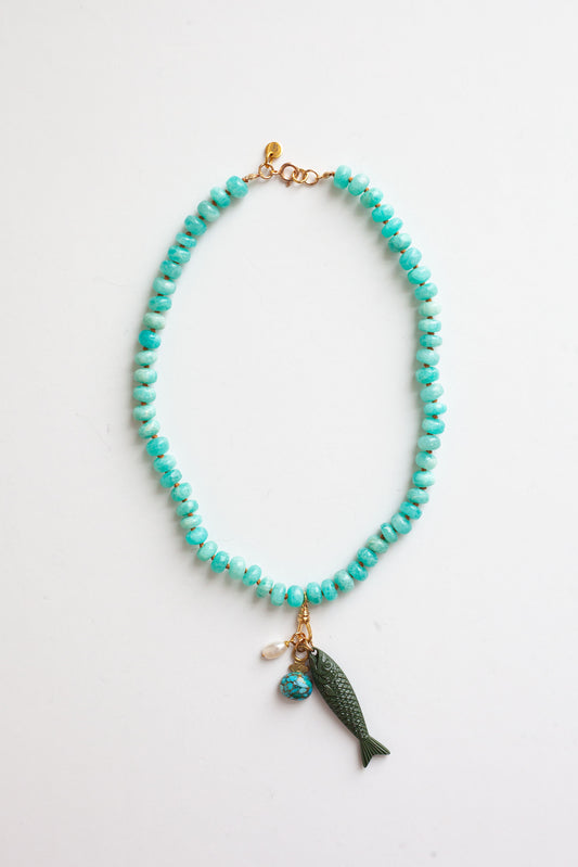 Sardine Necklace - Dark Green