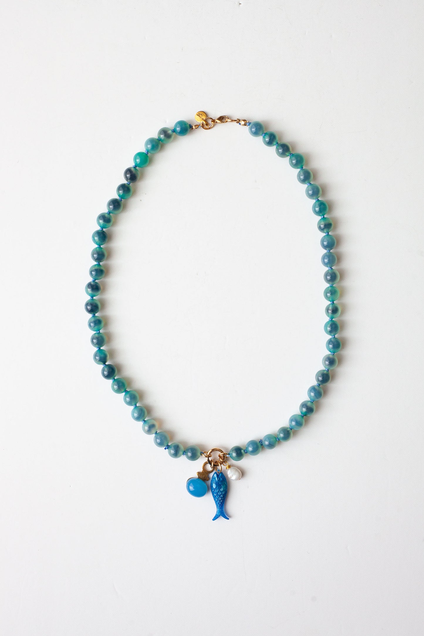 Sardine Necklace - Capri Blue