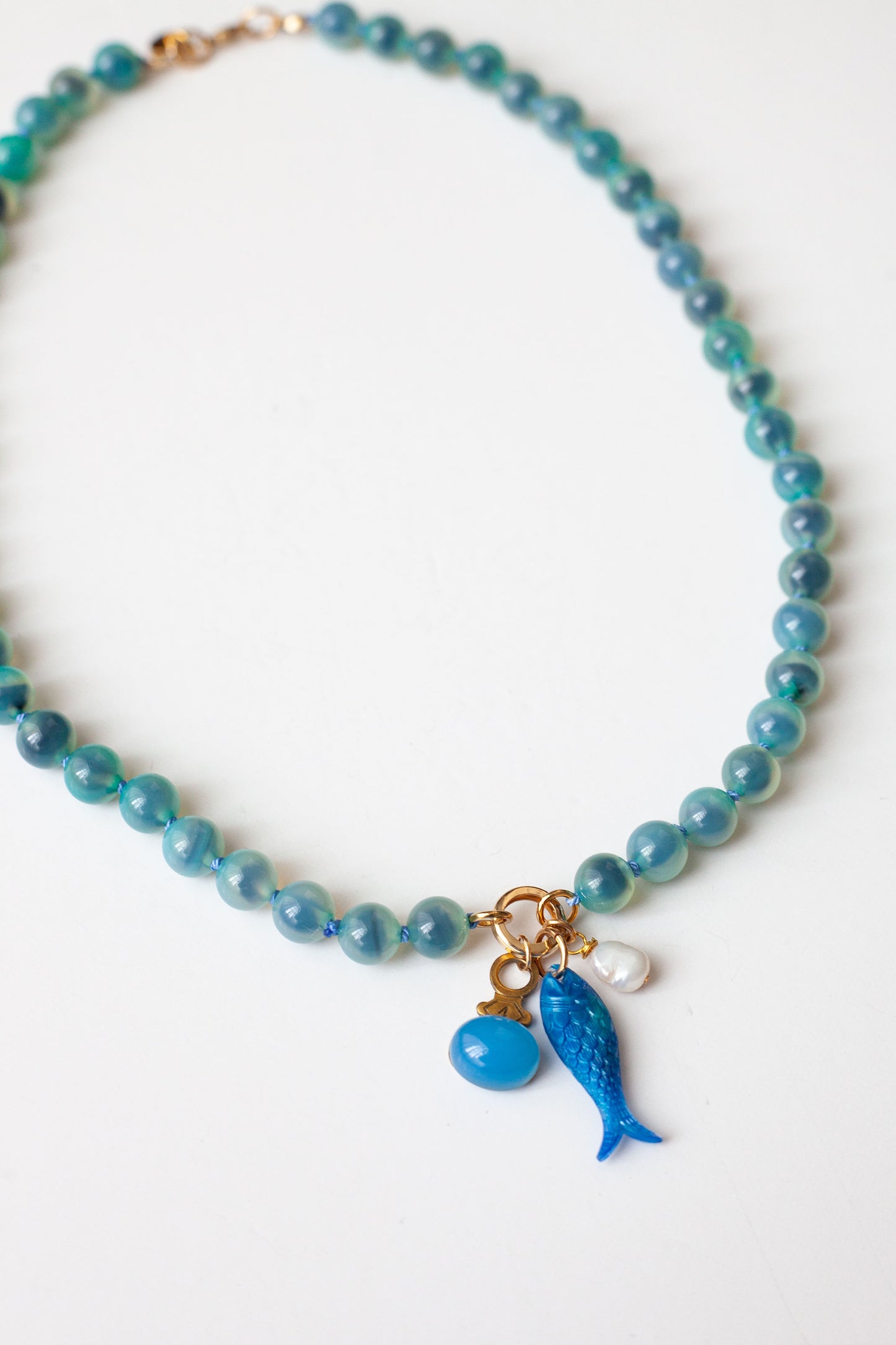 Sardine Necklace - Capri Blue