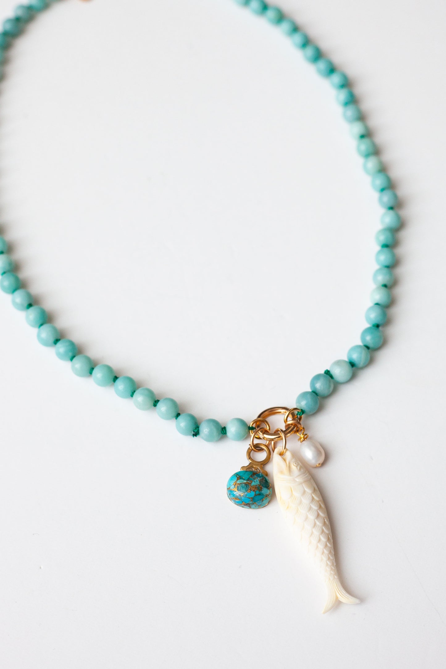 Sardine Necklace - Creamy White
