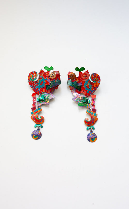 Vintage Hand Cut Earrings