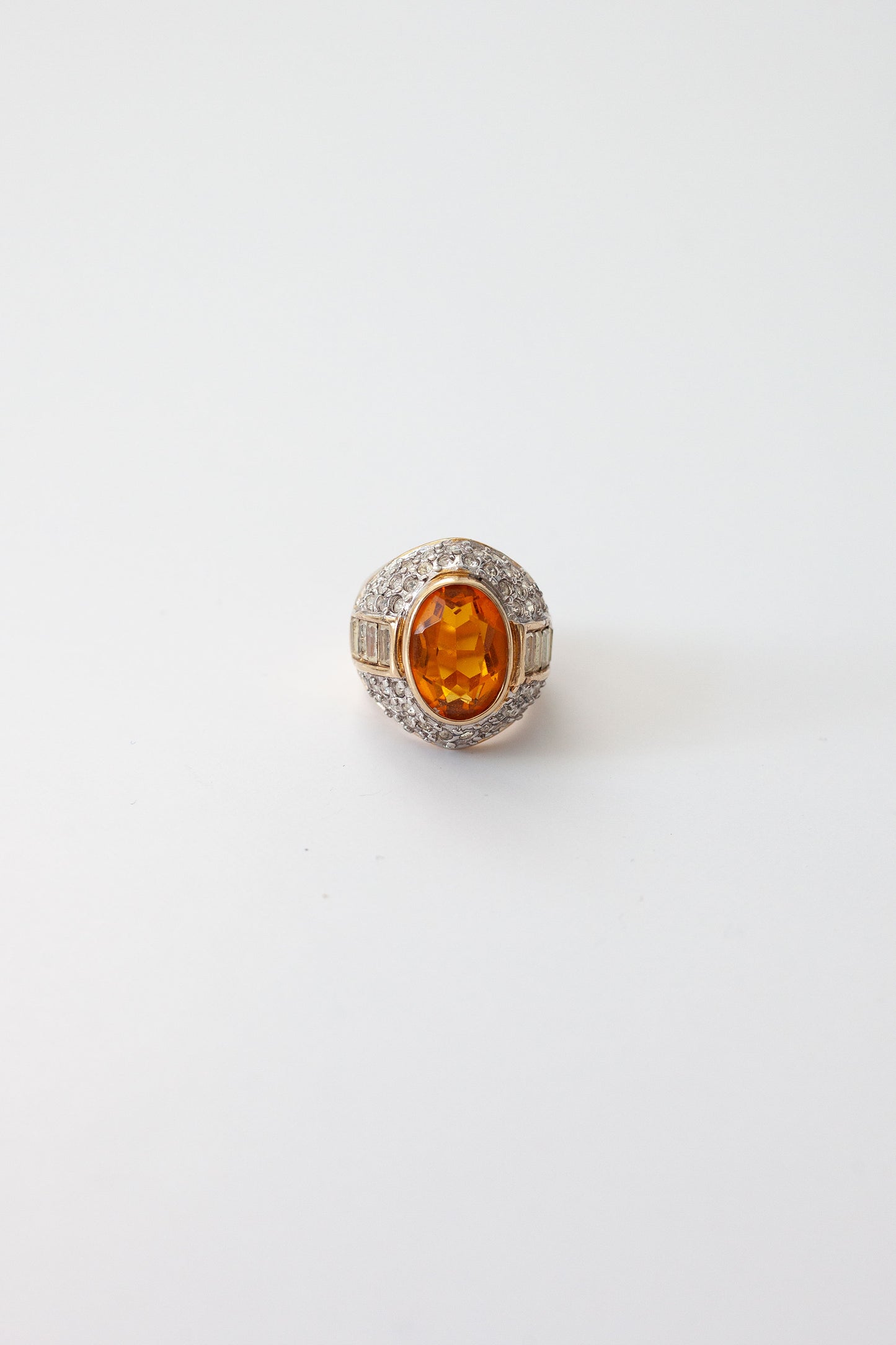 Vintage Citrine Cocktail Ring