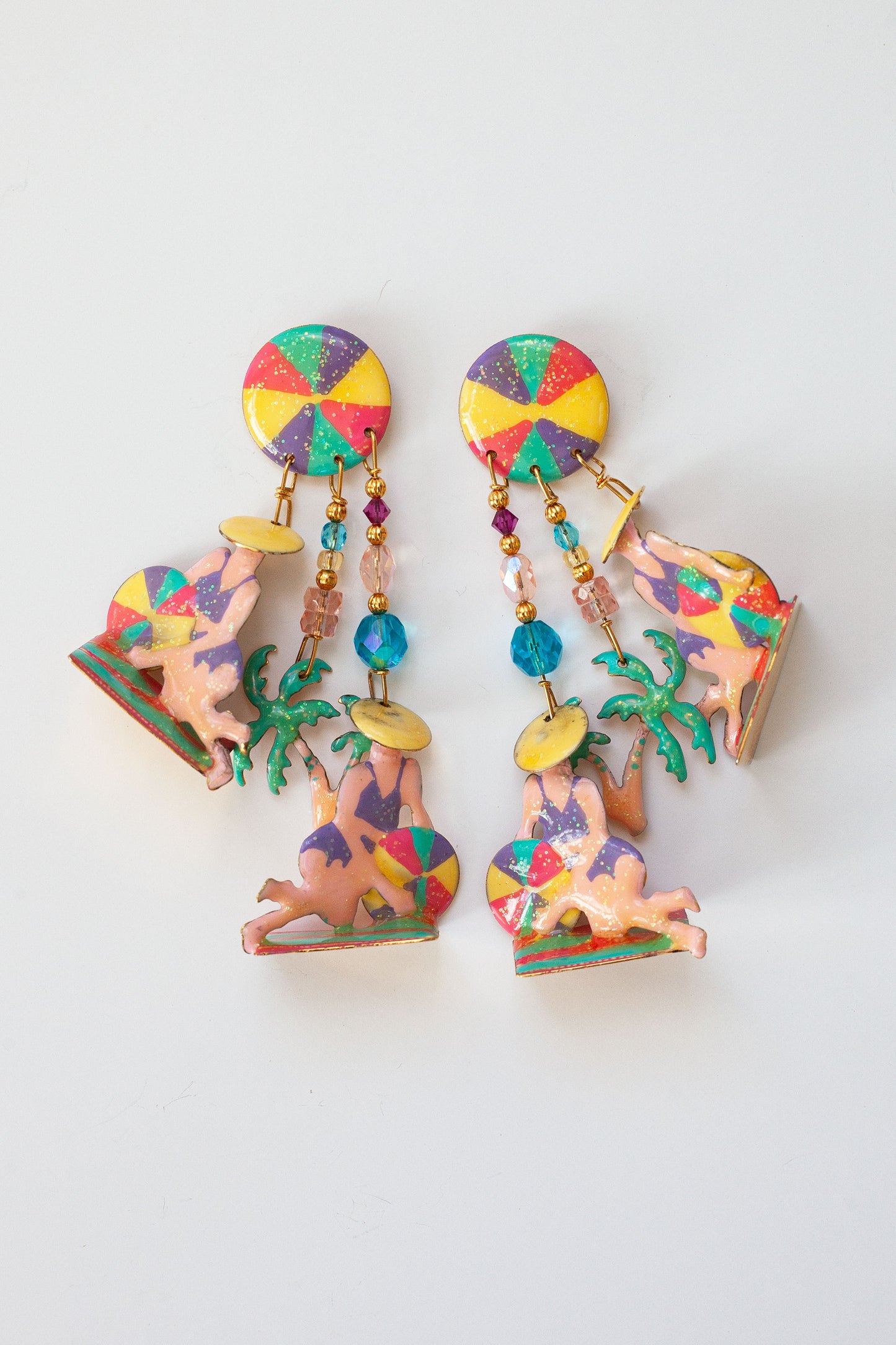Vintage Designer Beach Earrings