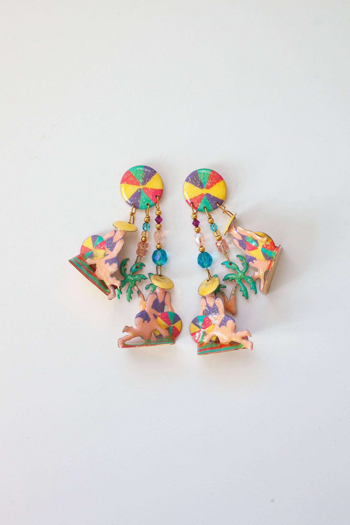 Vintage Designer Beach Earrings