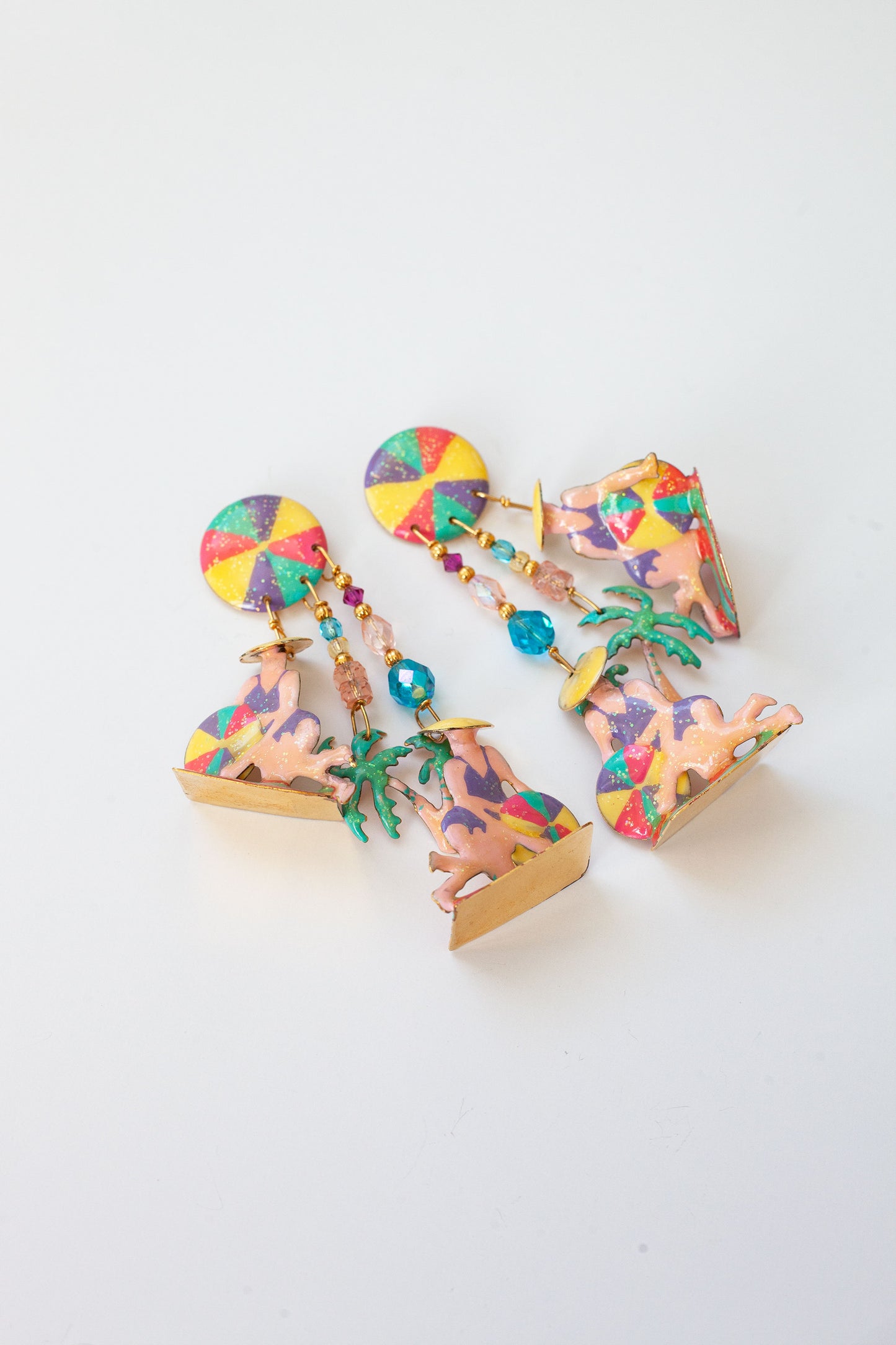 Vintage Designer Beach Earrings