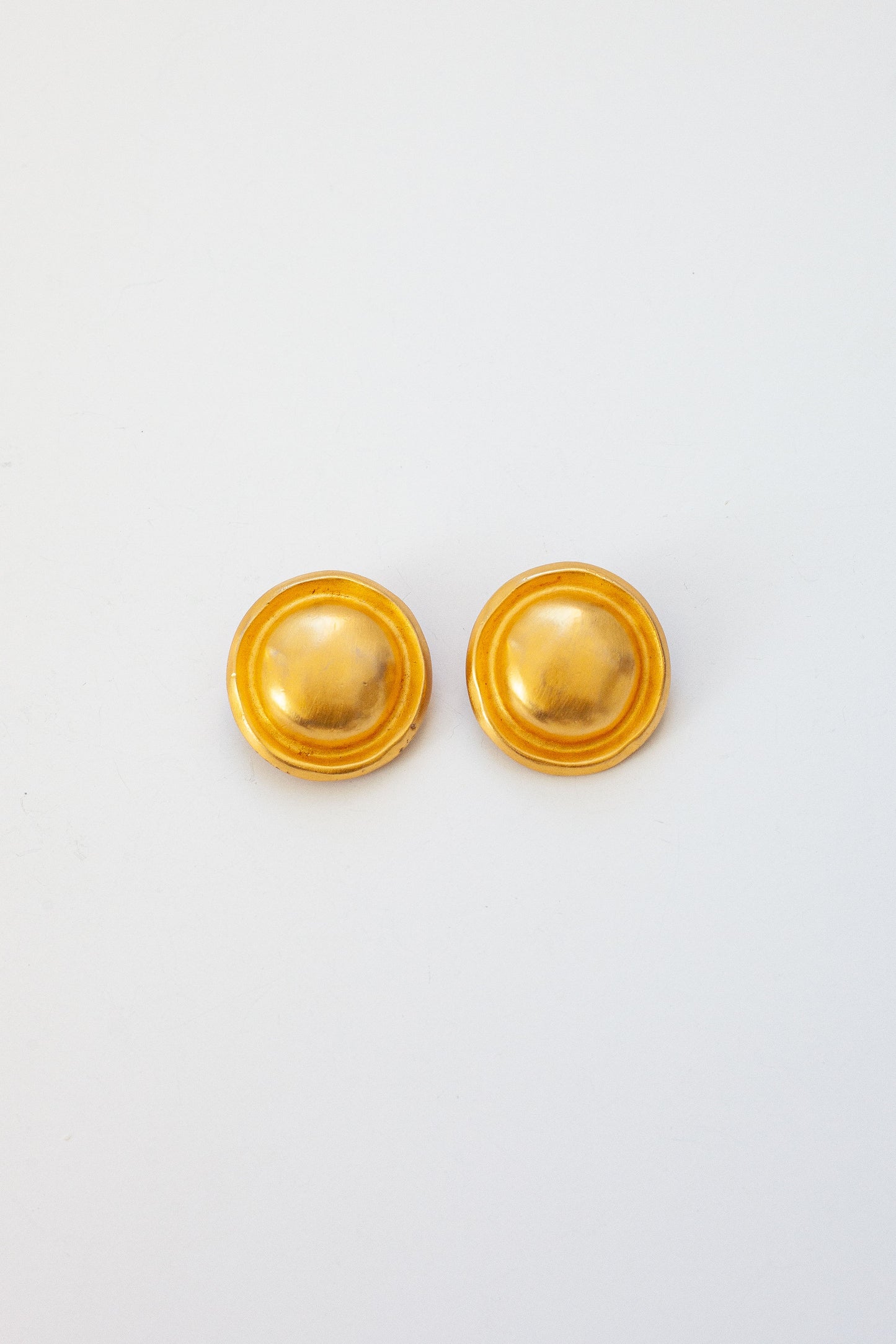 Vintage Designer Button Earrings