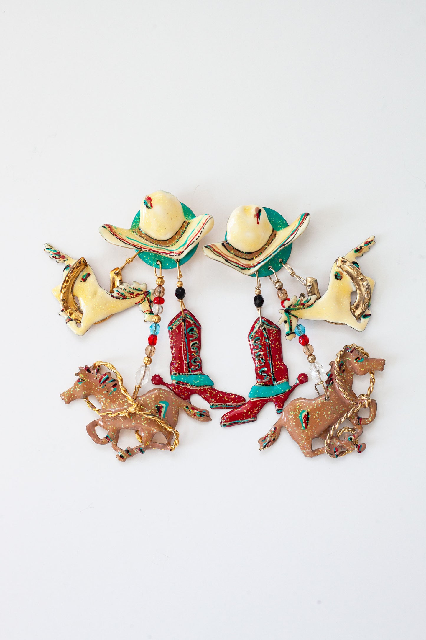 Vintage Designer Cowgirl Earrings