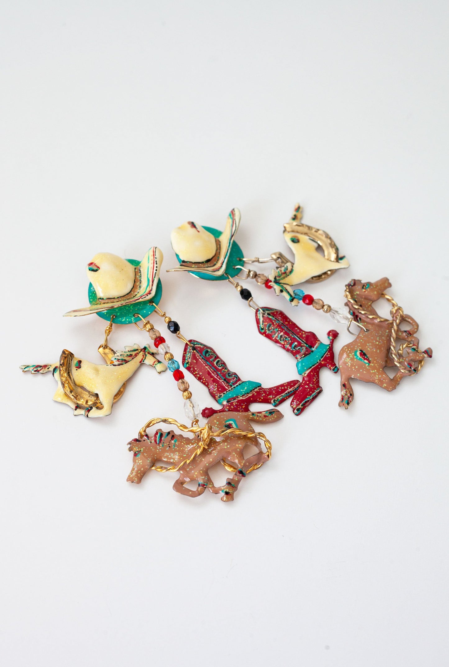 Vintage Designer Cowgirl Earrings