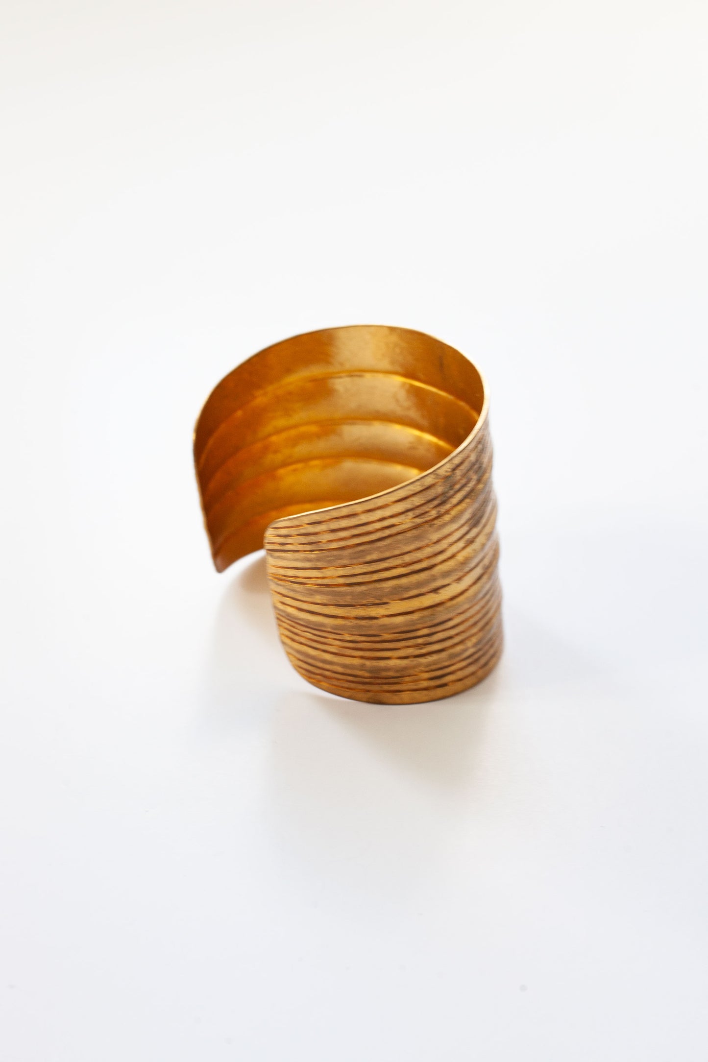 Vintage Designer Brass Cuff Bracelet