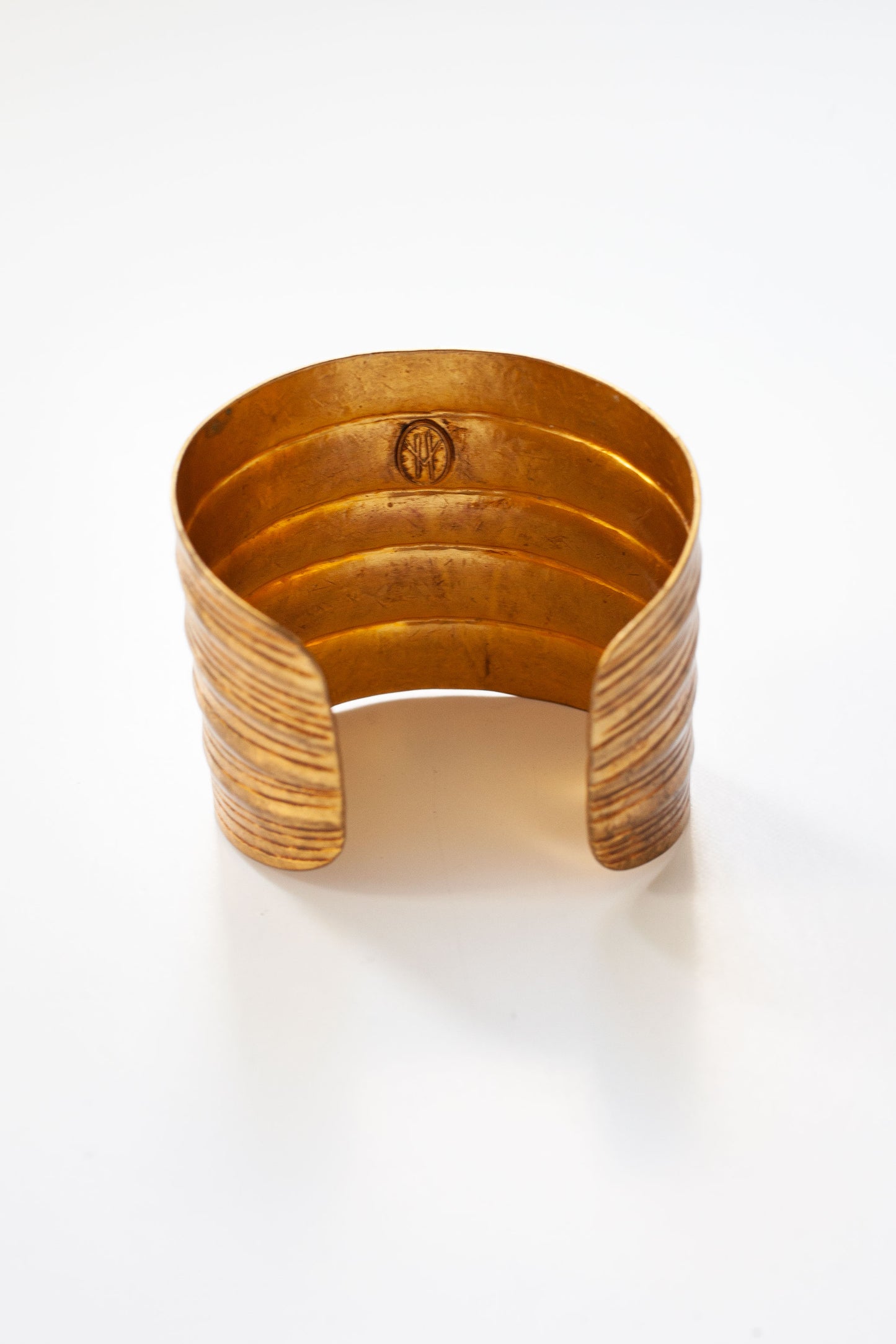 Vintage Designer Brass Cuff Bracelet