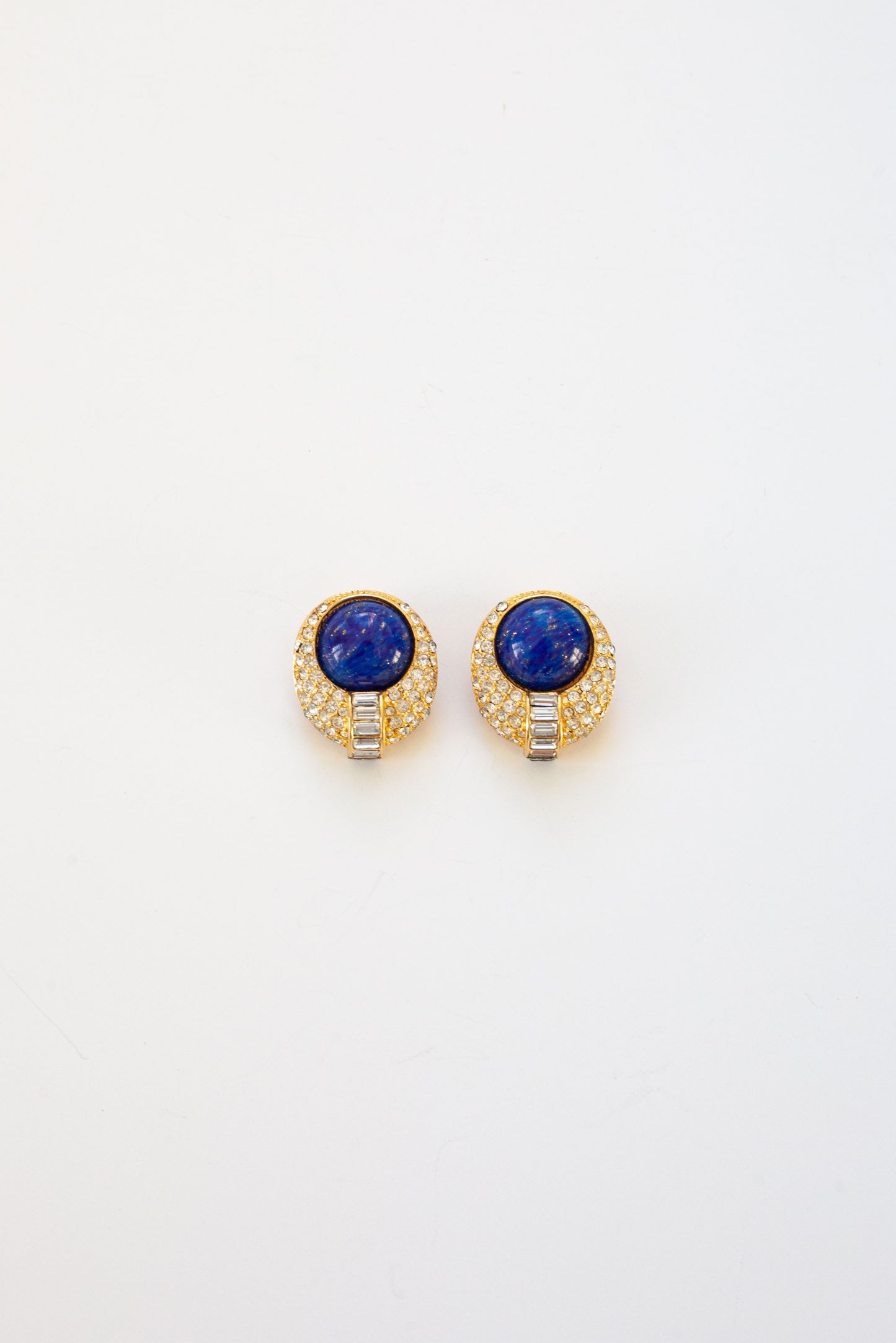 Vintage Designer Lapis Earrings