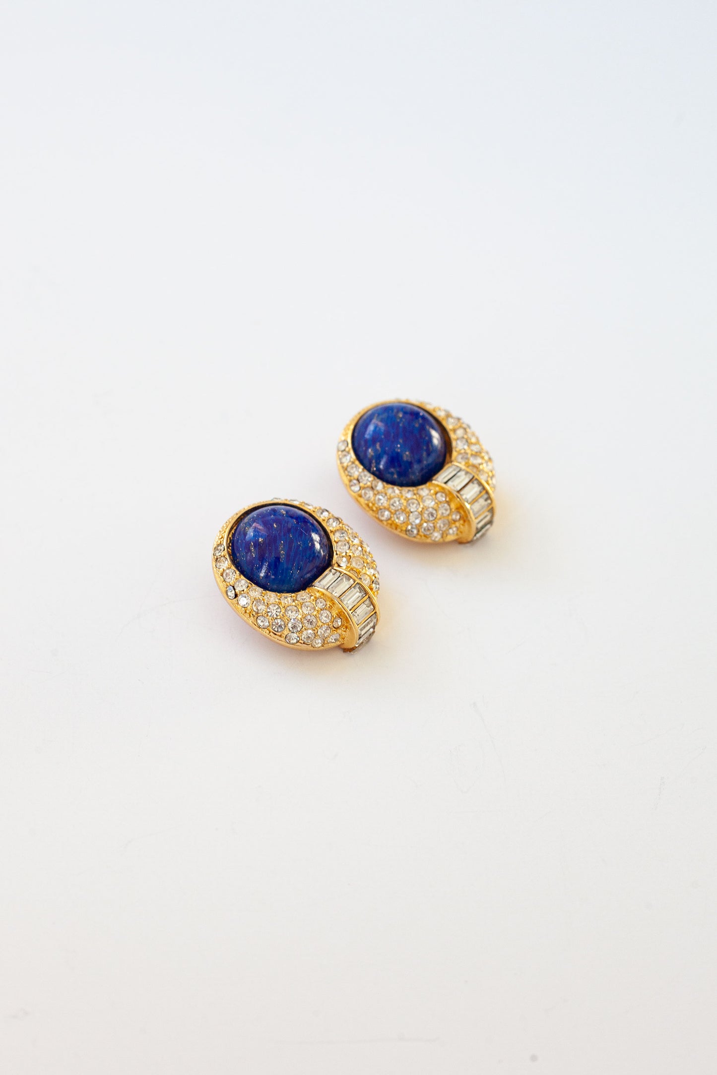 Vintage Designer Lapis Earrings