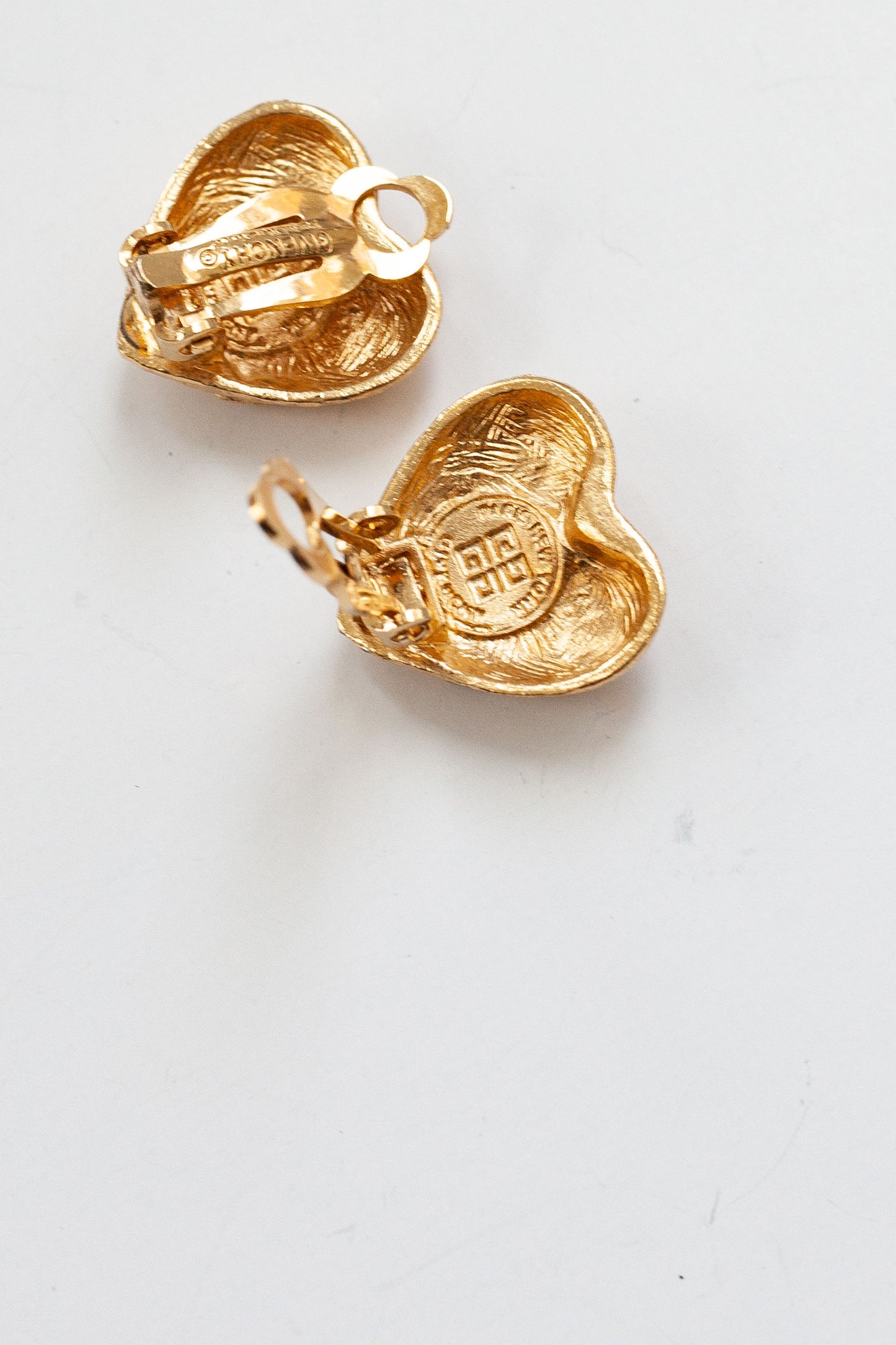 Vintage Mini Designer Heart Earrings