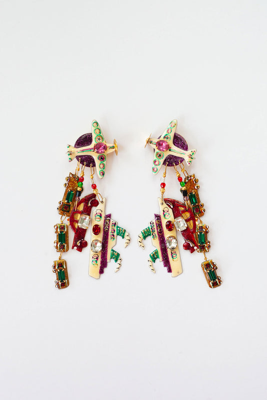 Vintage Designer World Traveler Earrings