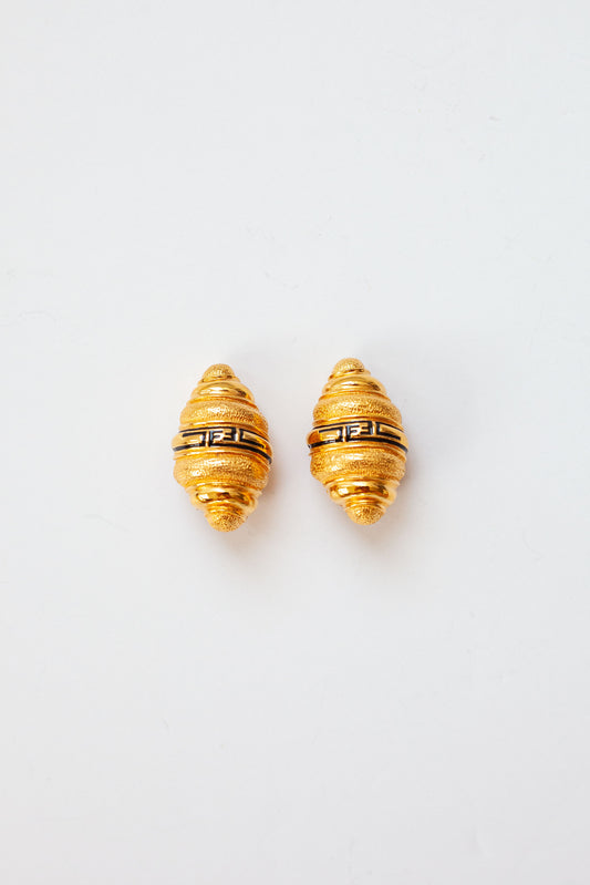 Vintage Designer Shell Earrings