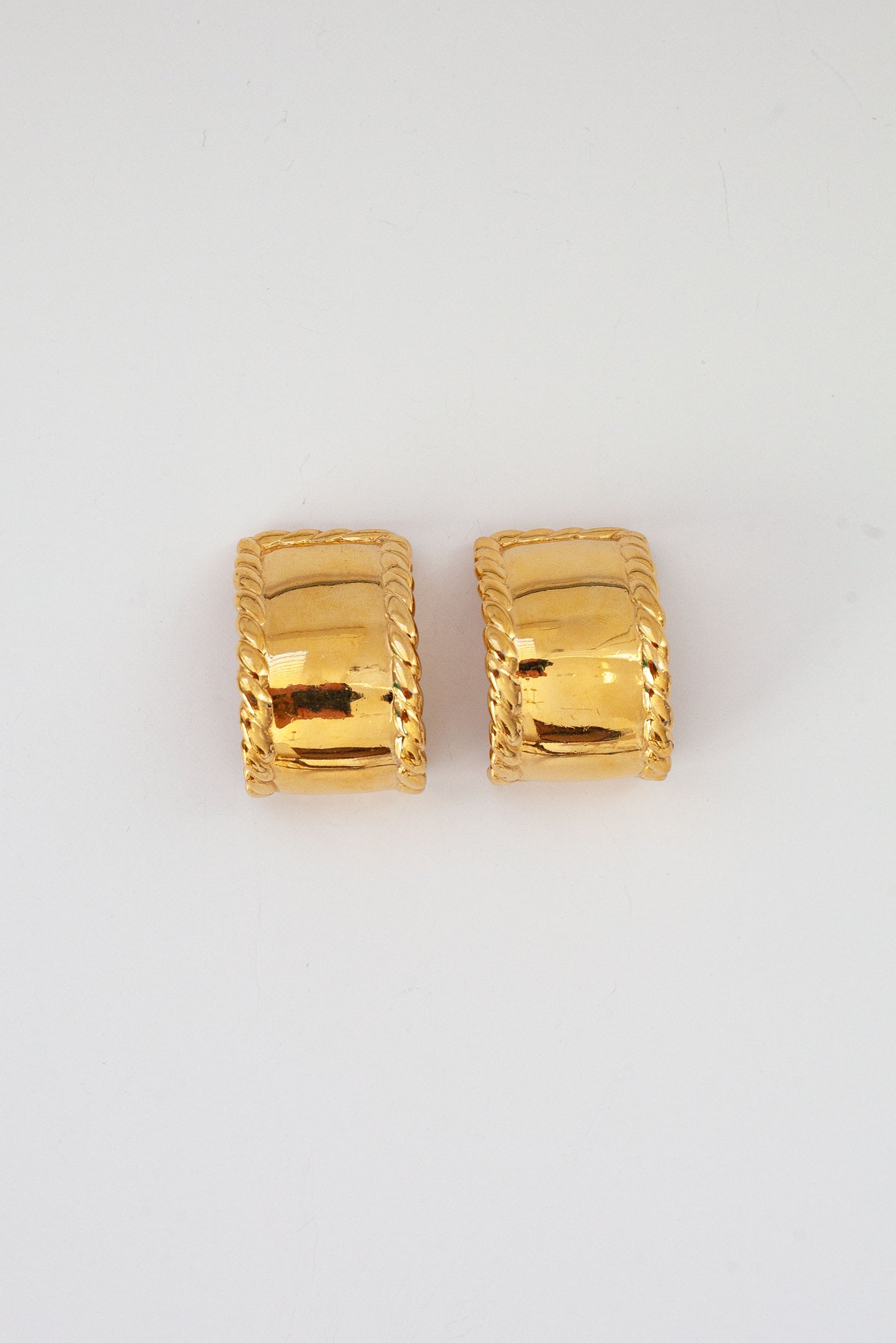 Vintage Designer Half Hoop Earrings