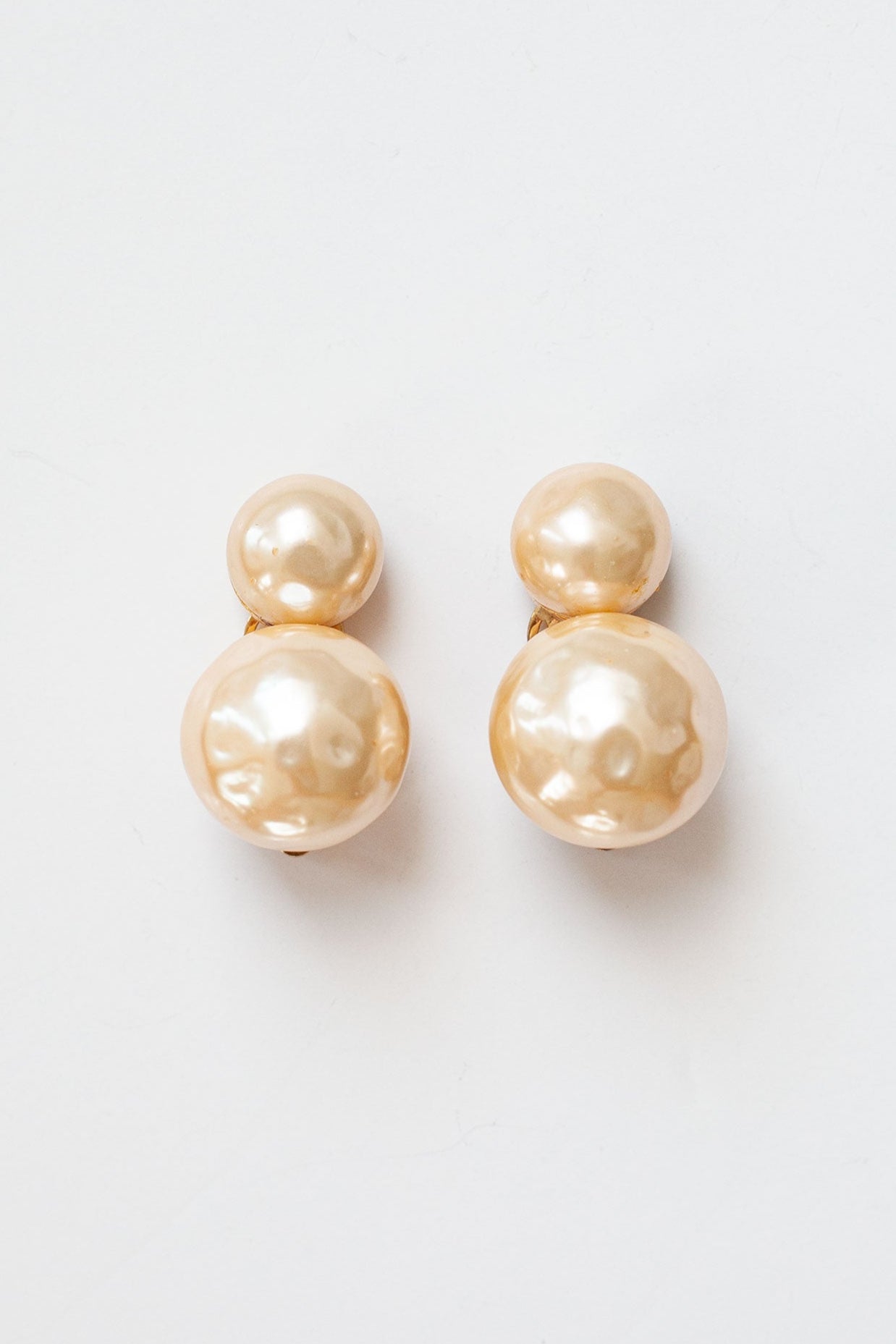 Vintage Double Pearl Earrings