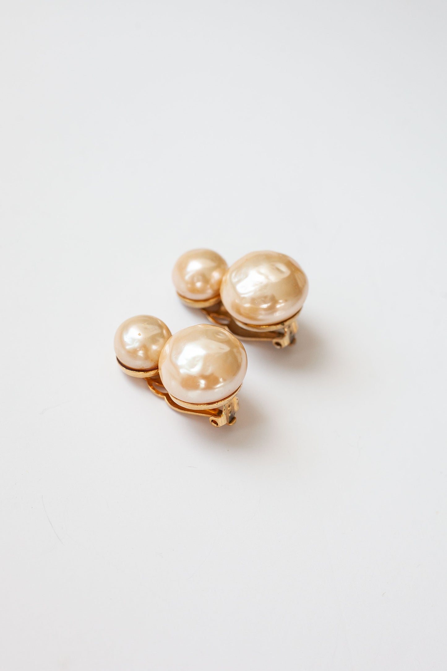 Vintage Double Pearl Earrings