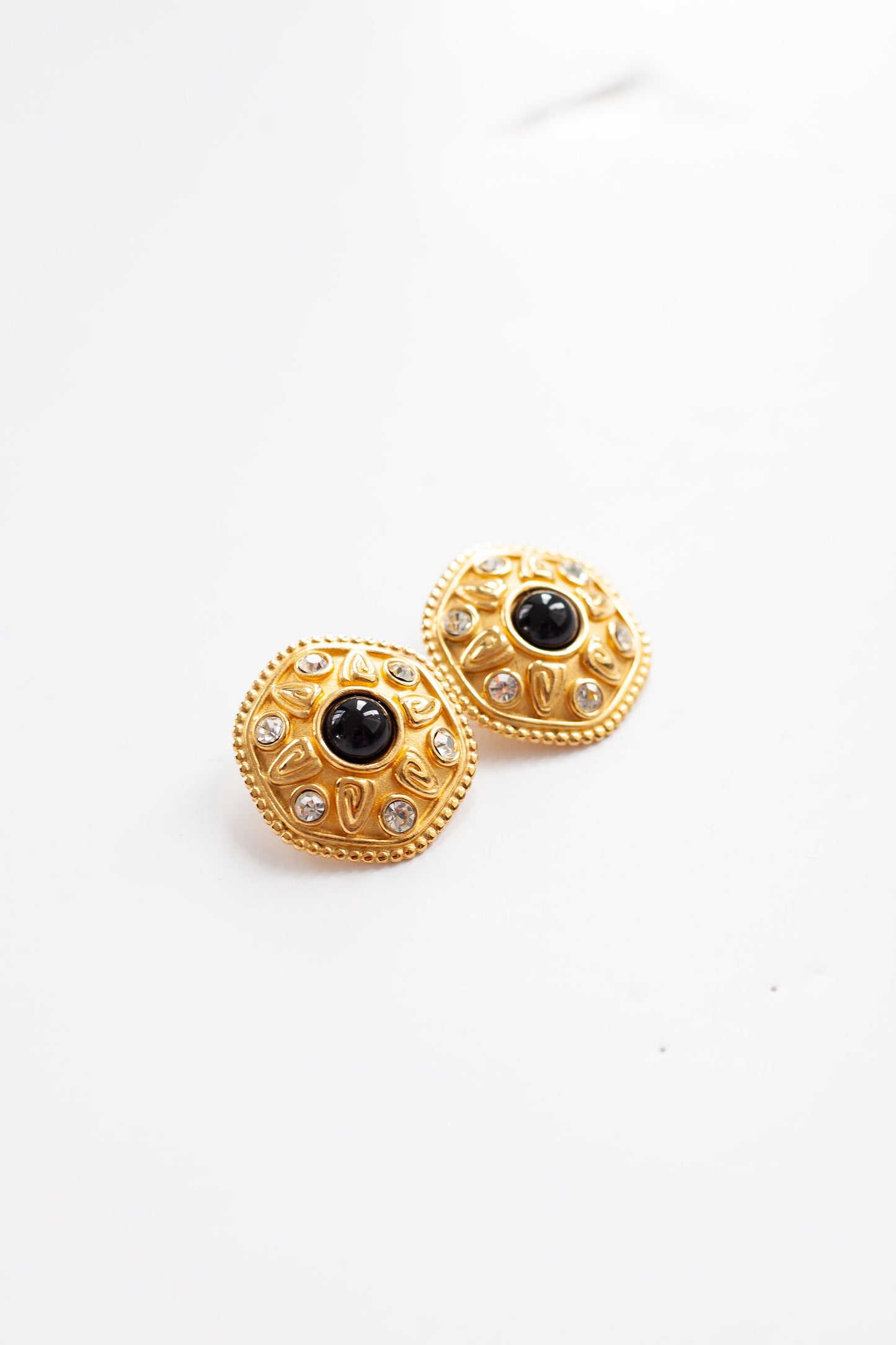 Vintage Etruscan Style Earrings