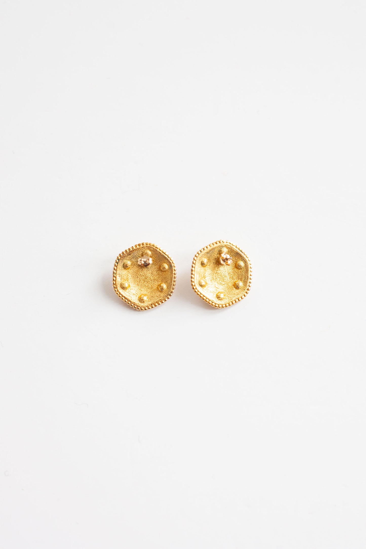 Vintage Etruscan Style Earrings