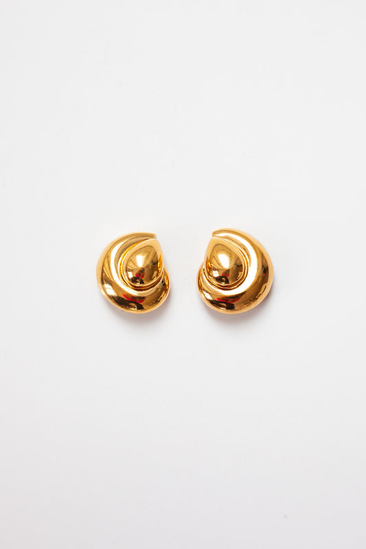 Vintage Gold Swirl Earrings