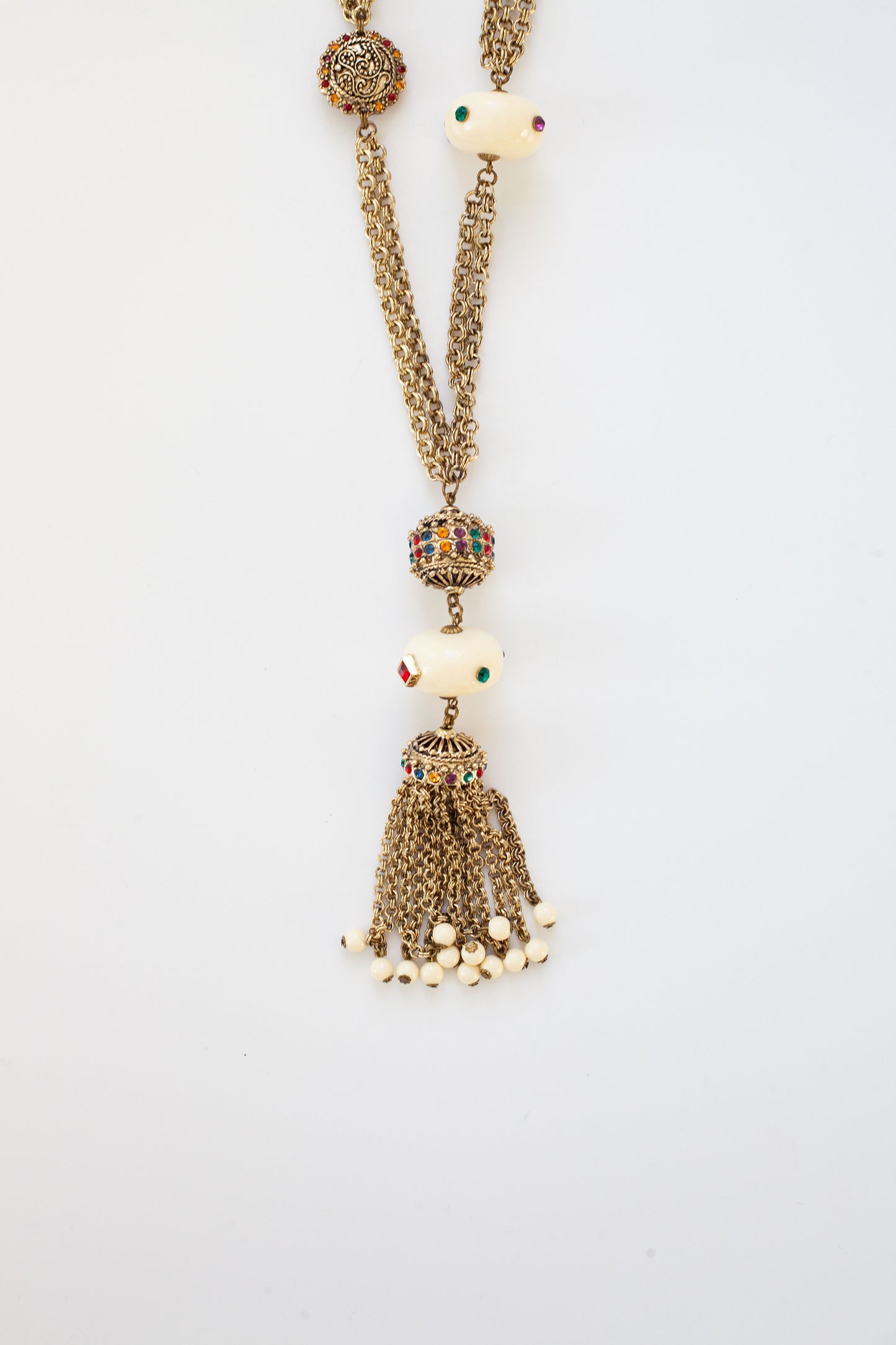 Vintage Multi-Strand Crystal Necklace