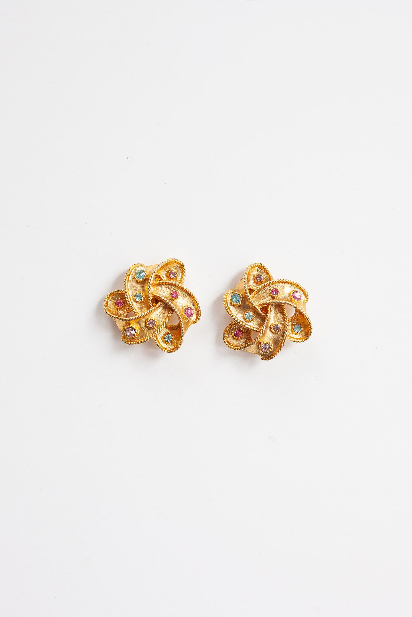 Vintage Pastel Ribbon Earrings