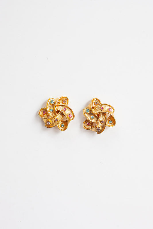 Vintage Pastel Ribbon Earrings