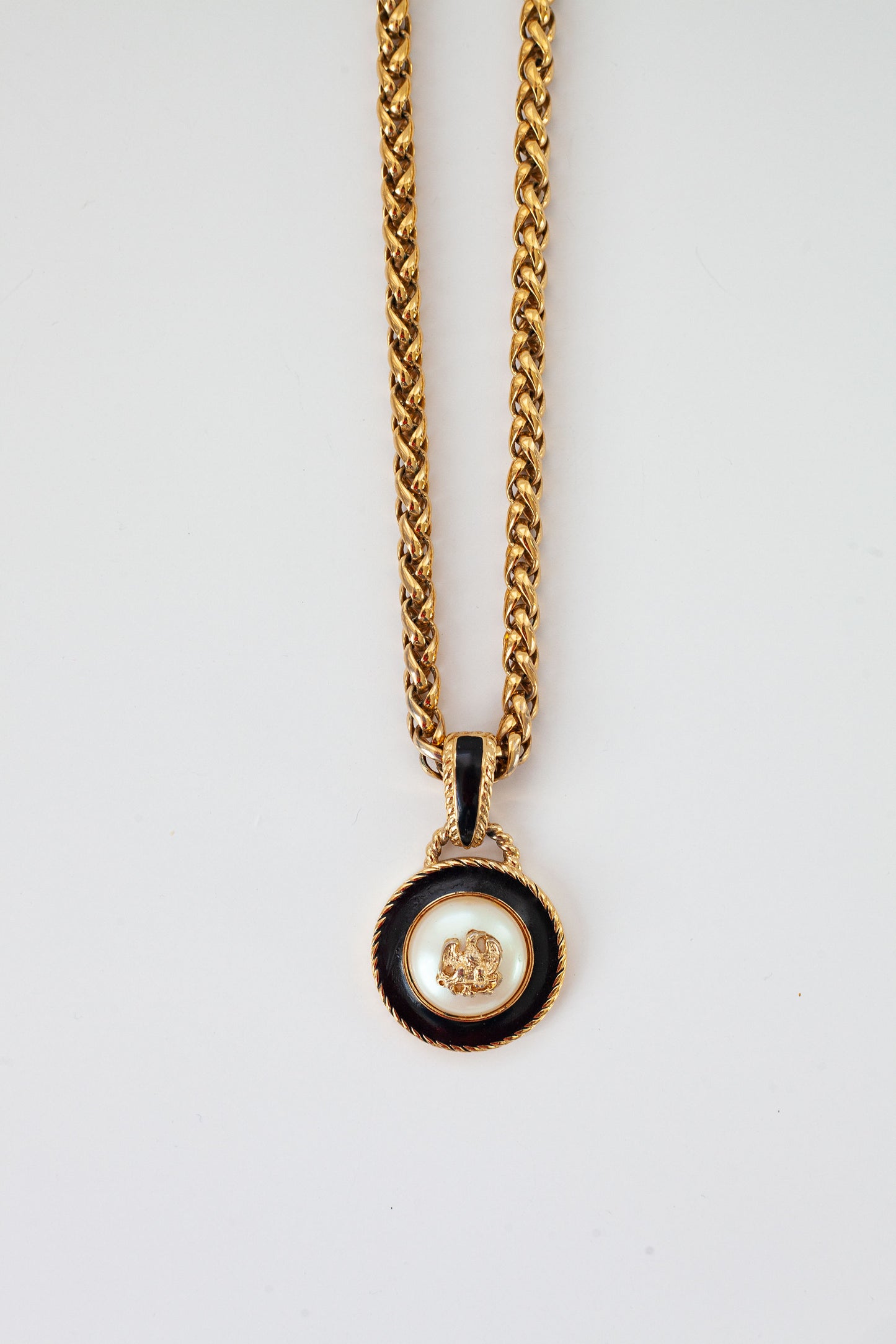 Vintage Pearl Pendant Necklace