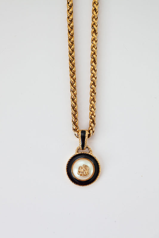 Vintage Pearl Pendant Necklace