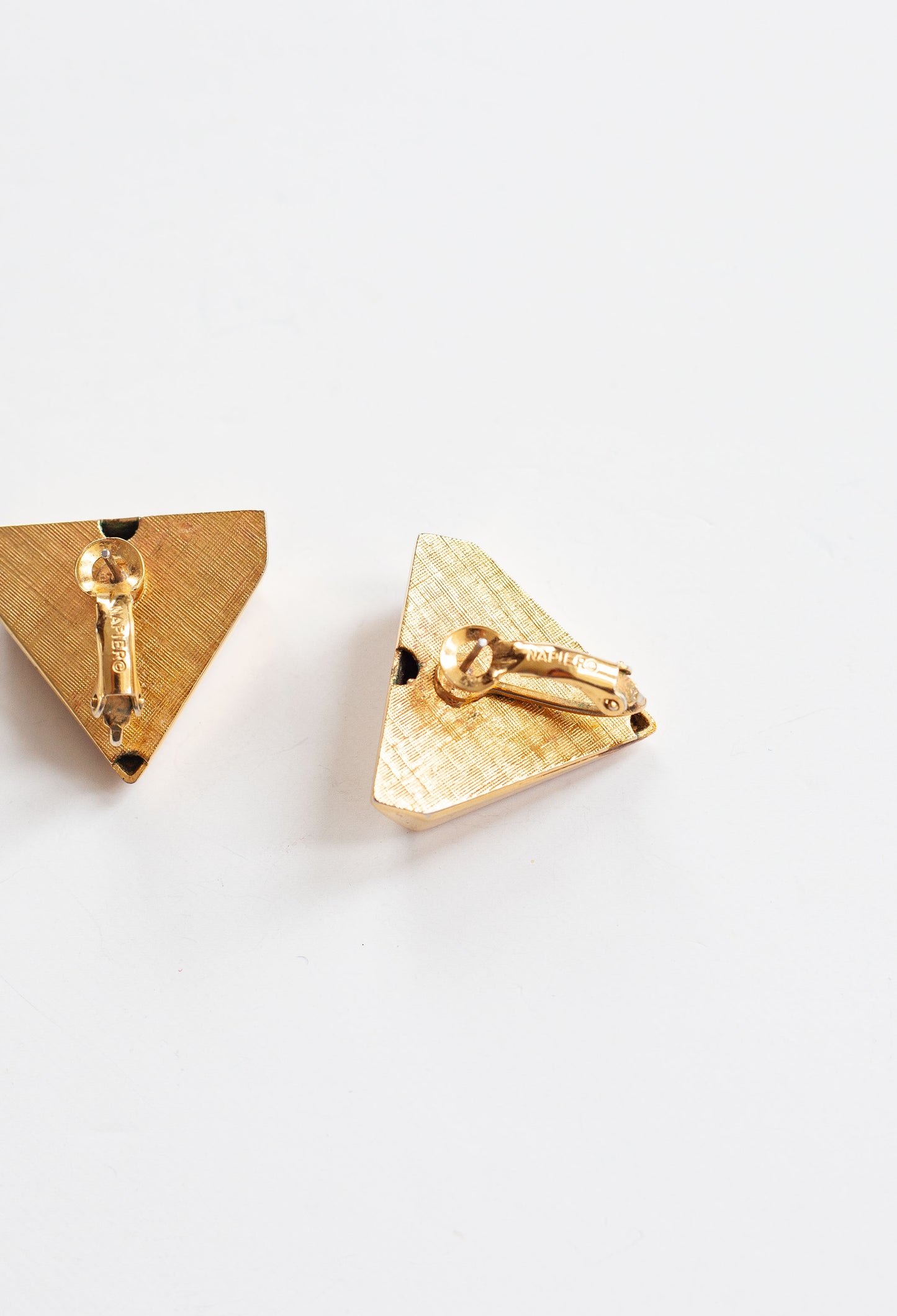 Vintage Red Enamel Earrings
