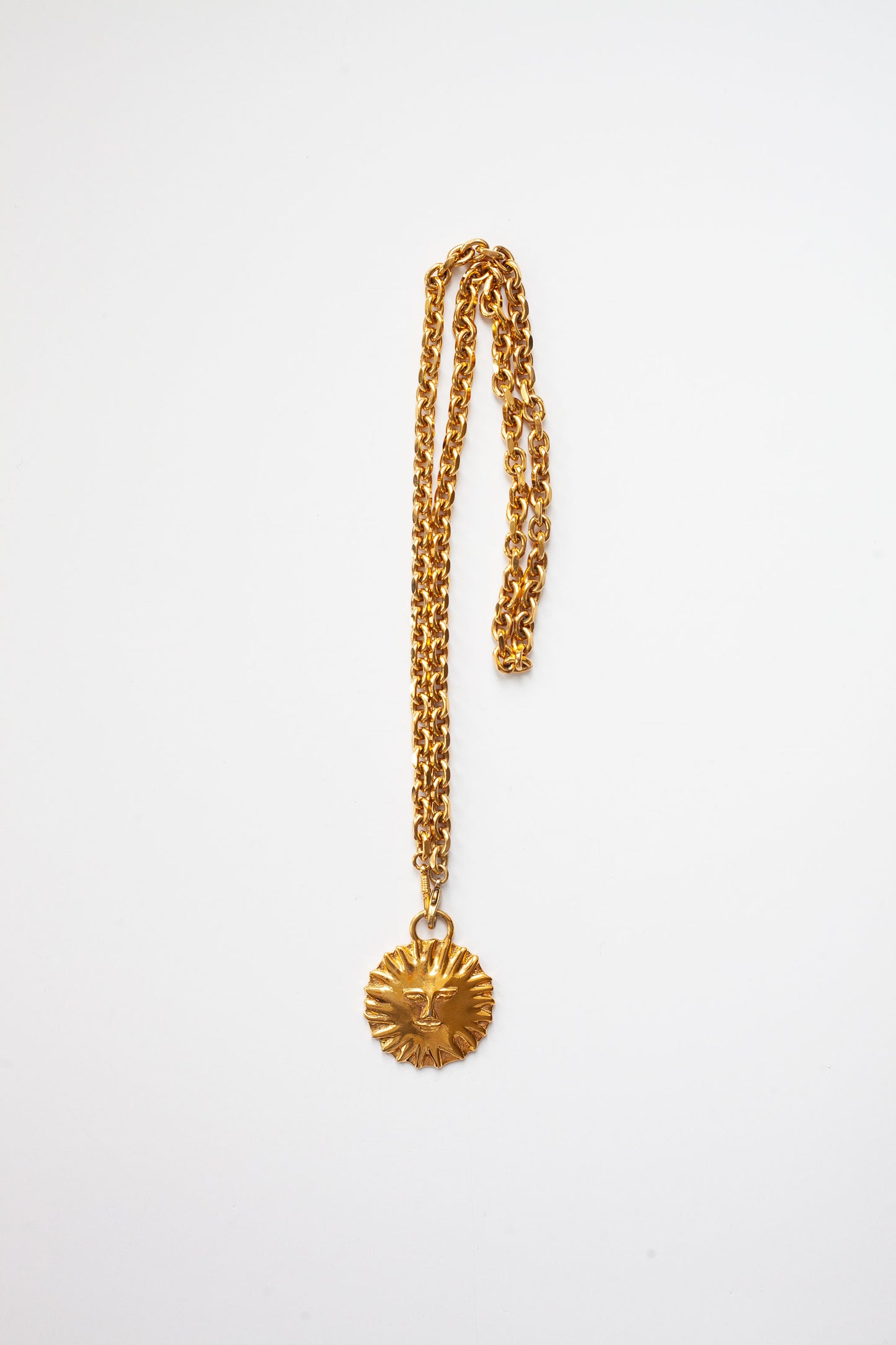 Vintage Sun Medallion Necklace