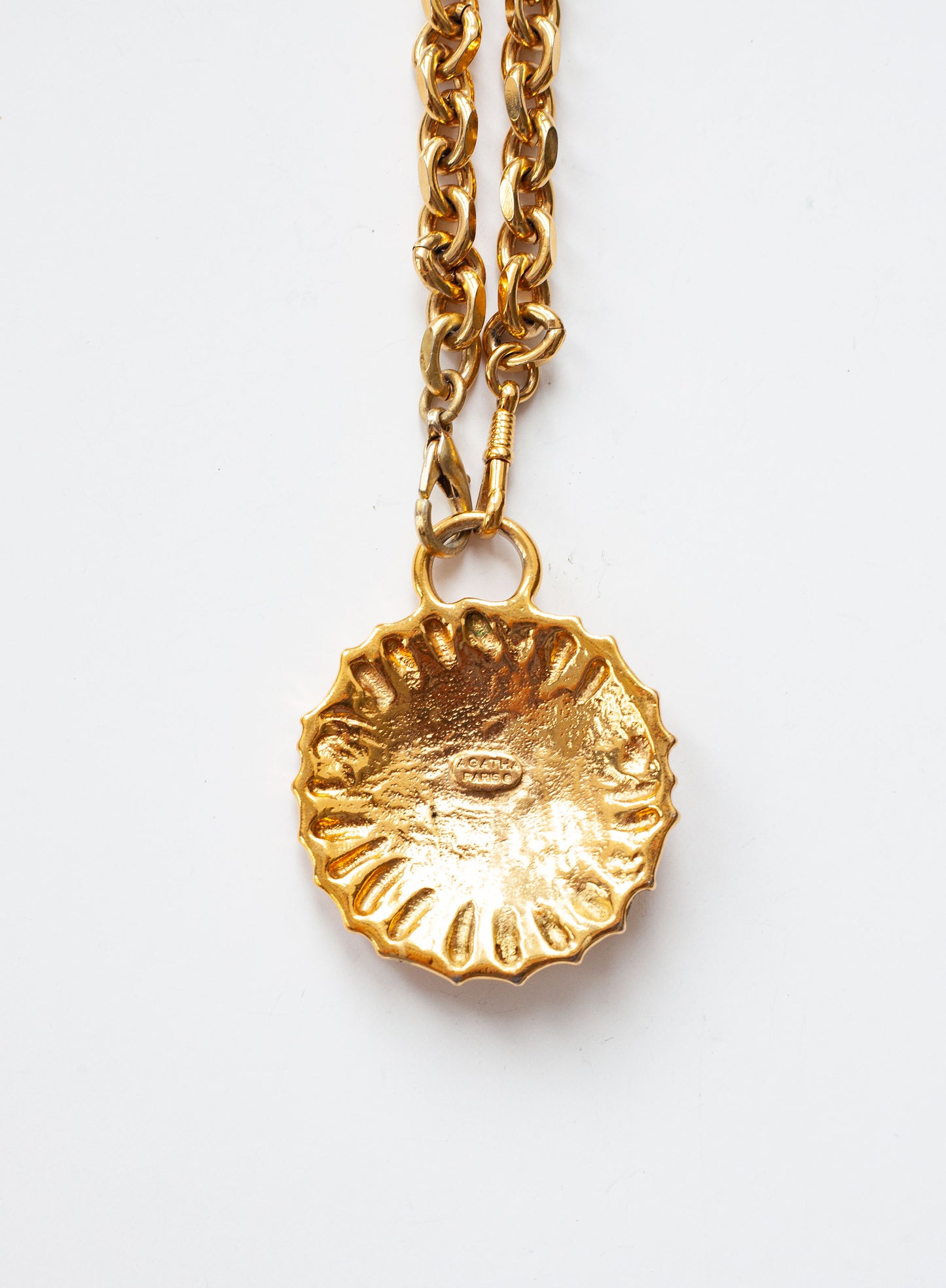 Vintage Sun Medallion Necklace