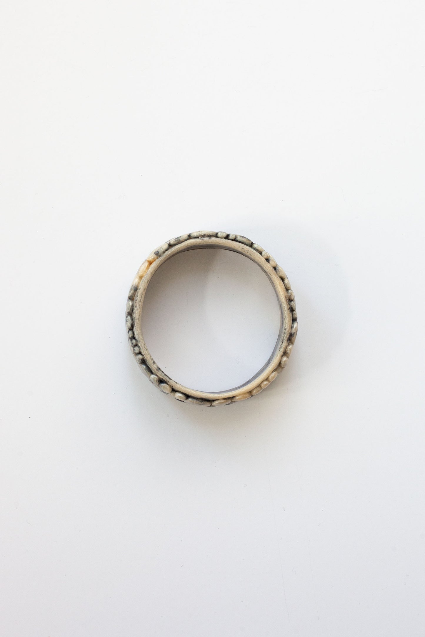 Vintage Resin Textured Bangle Bracelet