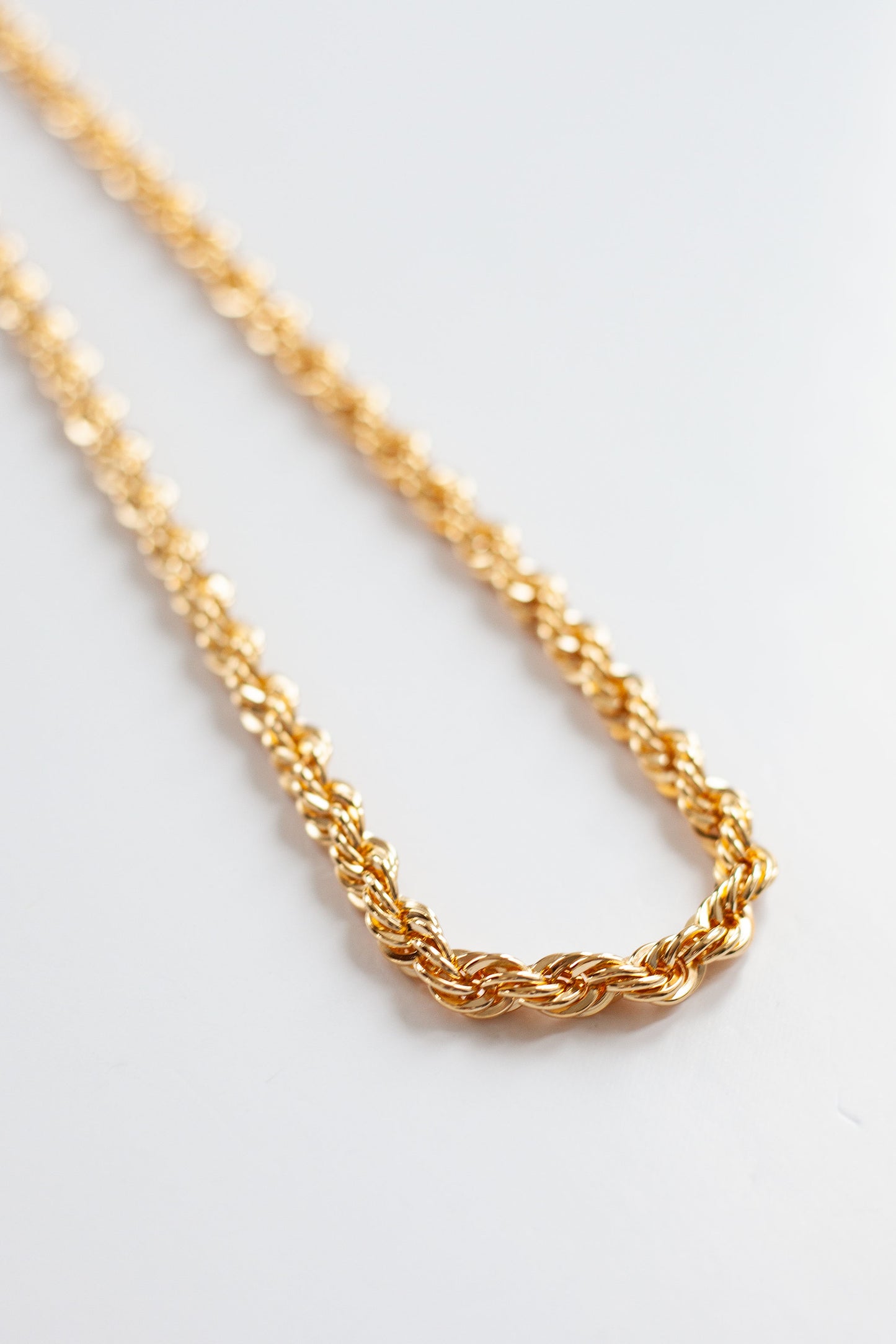 Vintage Twisted Rope Chain Necklace