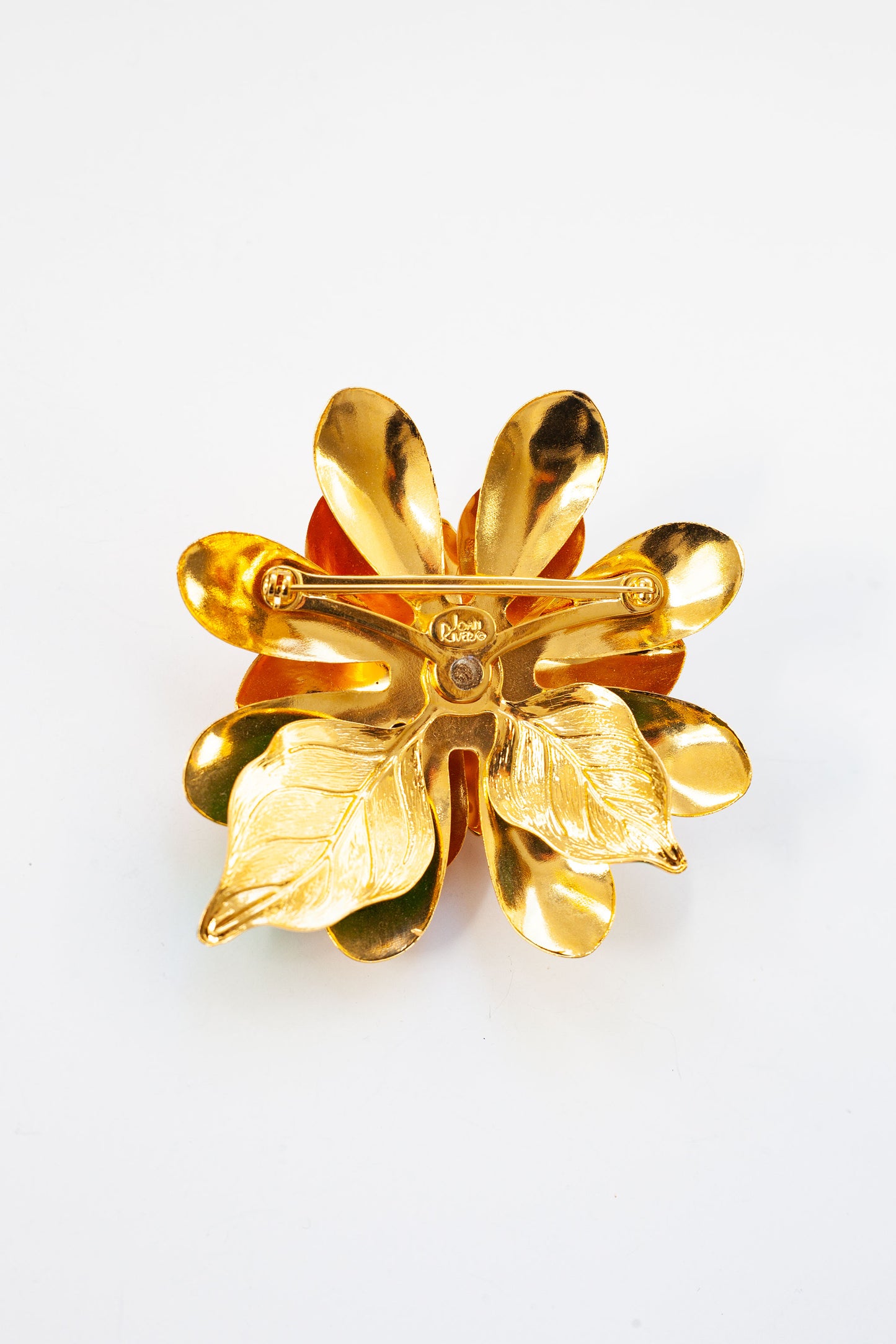 Vintage XL Flower Pearl Brooch