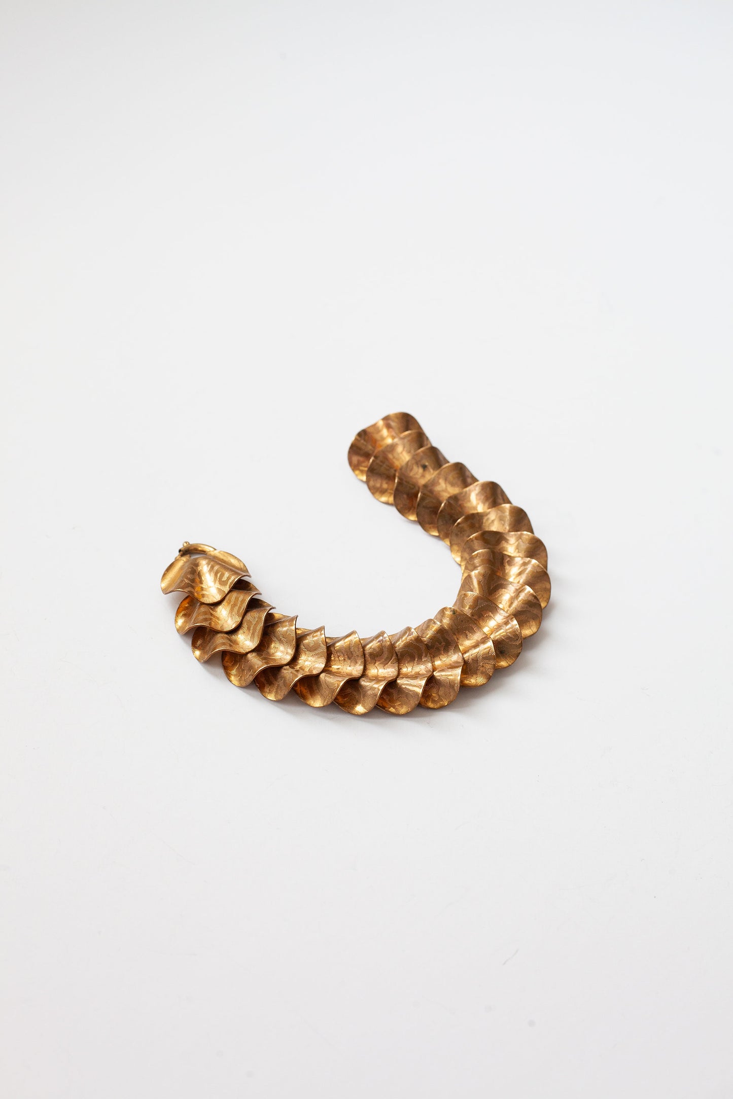 Vintage Articulated Brass Bracelet