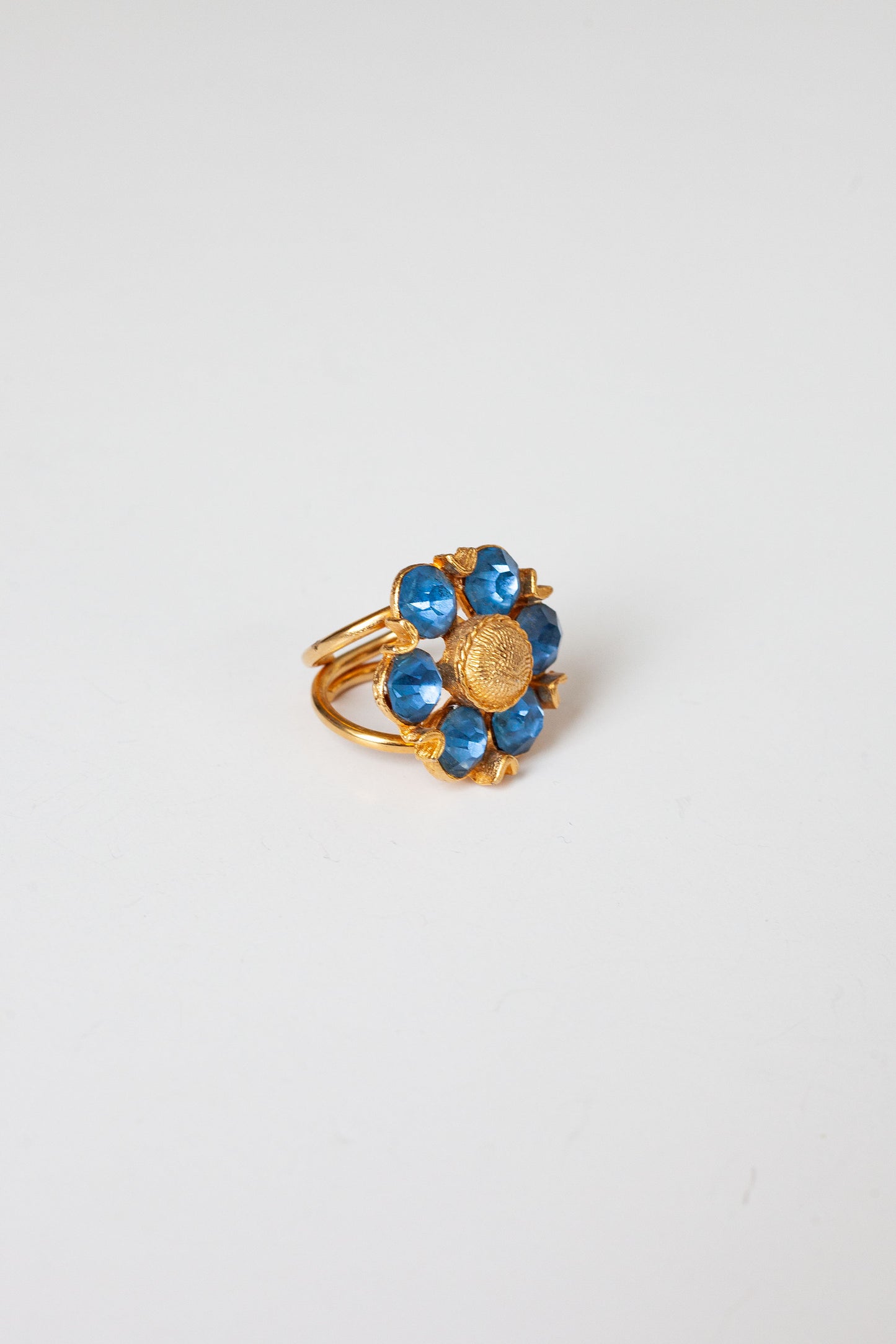 Vintage Blue Cocktail Ring