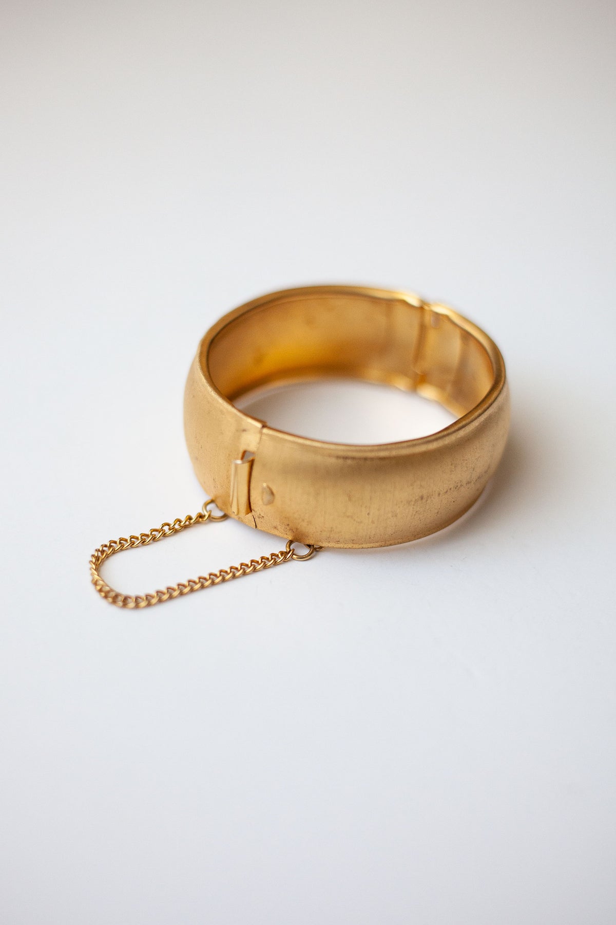 Vintage Brushed Gold Cuff Bracelet