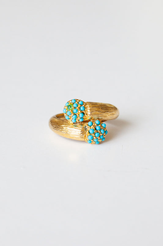 Vintage Bypass Mini Stone Ring