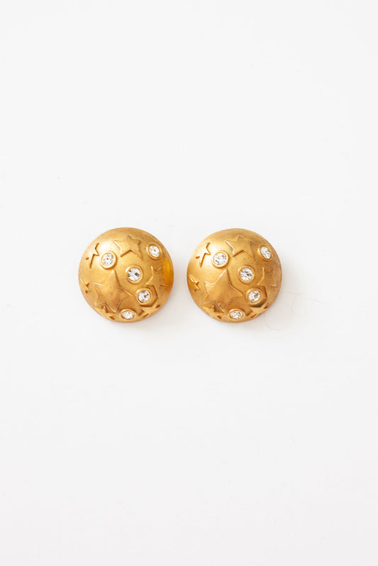 Vintage Round Celestial Earrings