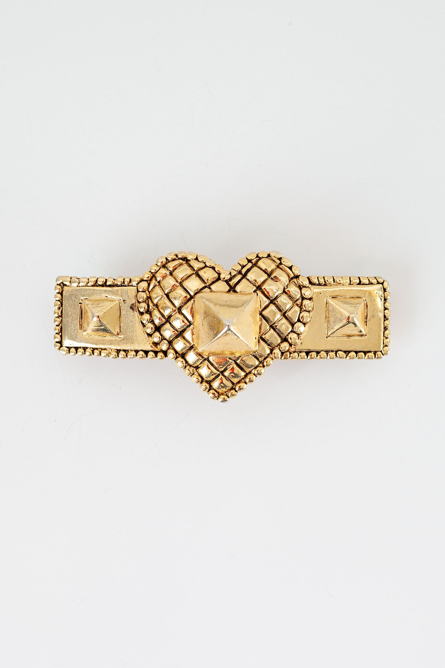 Vintage Large Heart Barrette