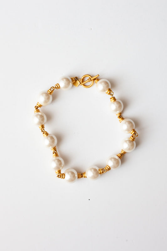 Vintage Chunky Pearl Necklace