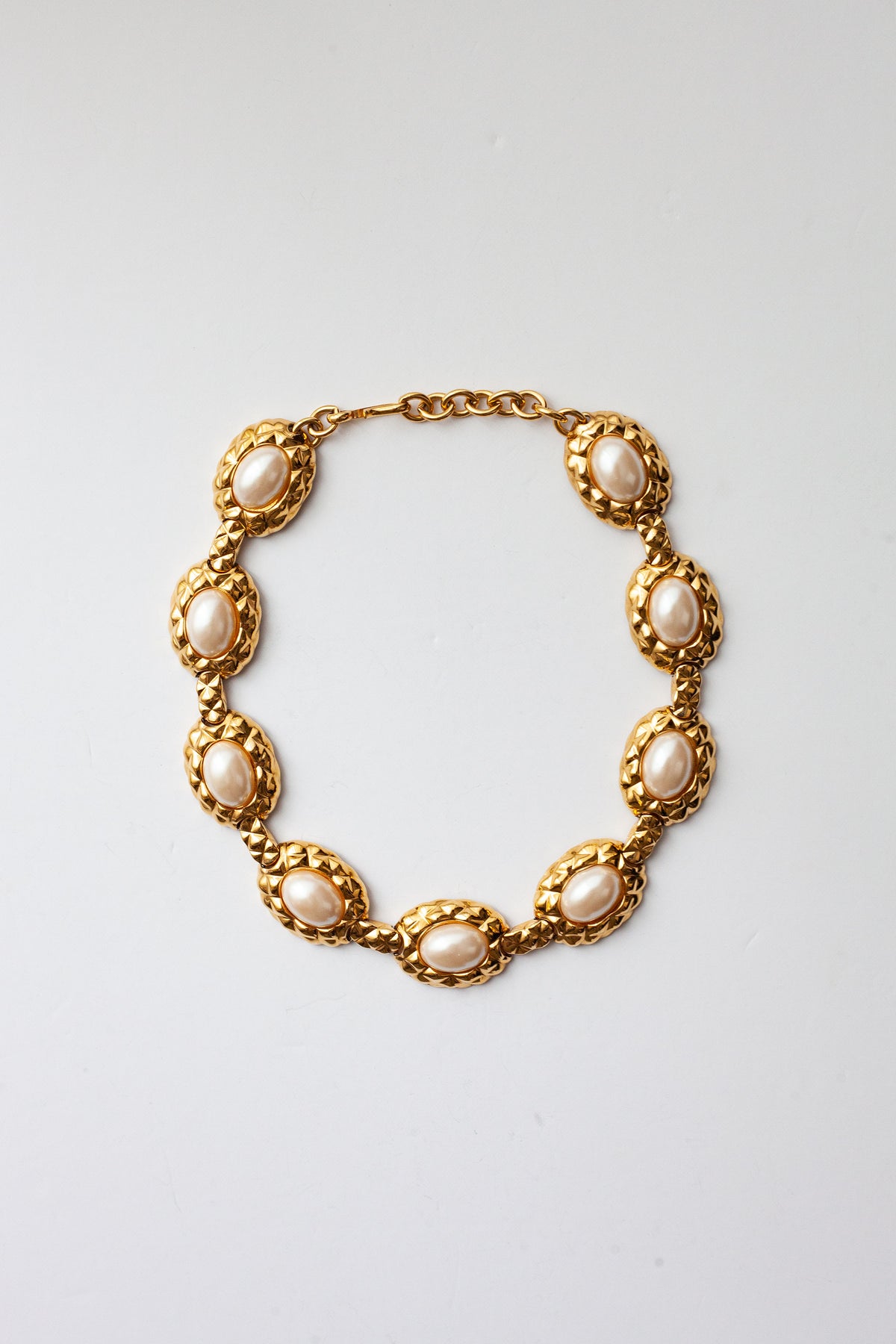 Vintage Pearl Collar Necklace