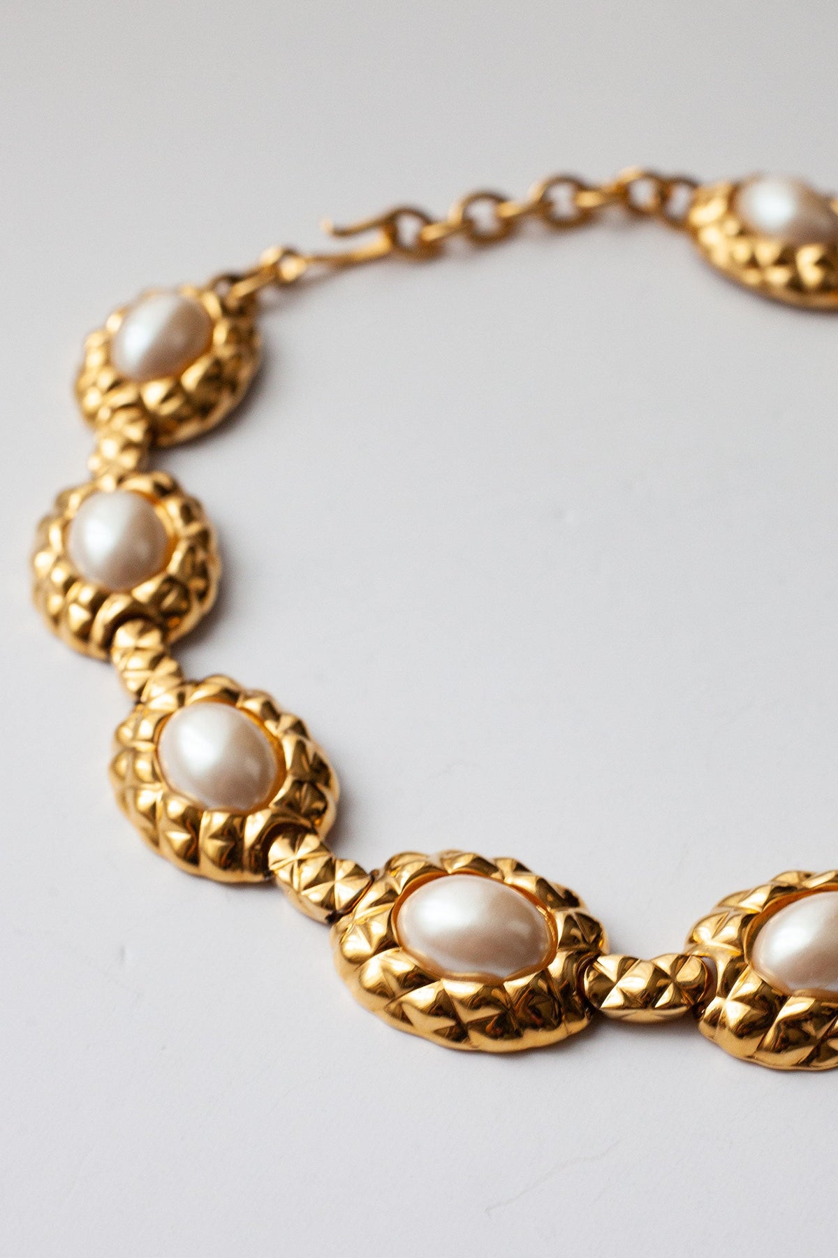 Vintage Pearl Collar Necklace
