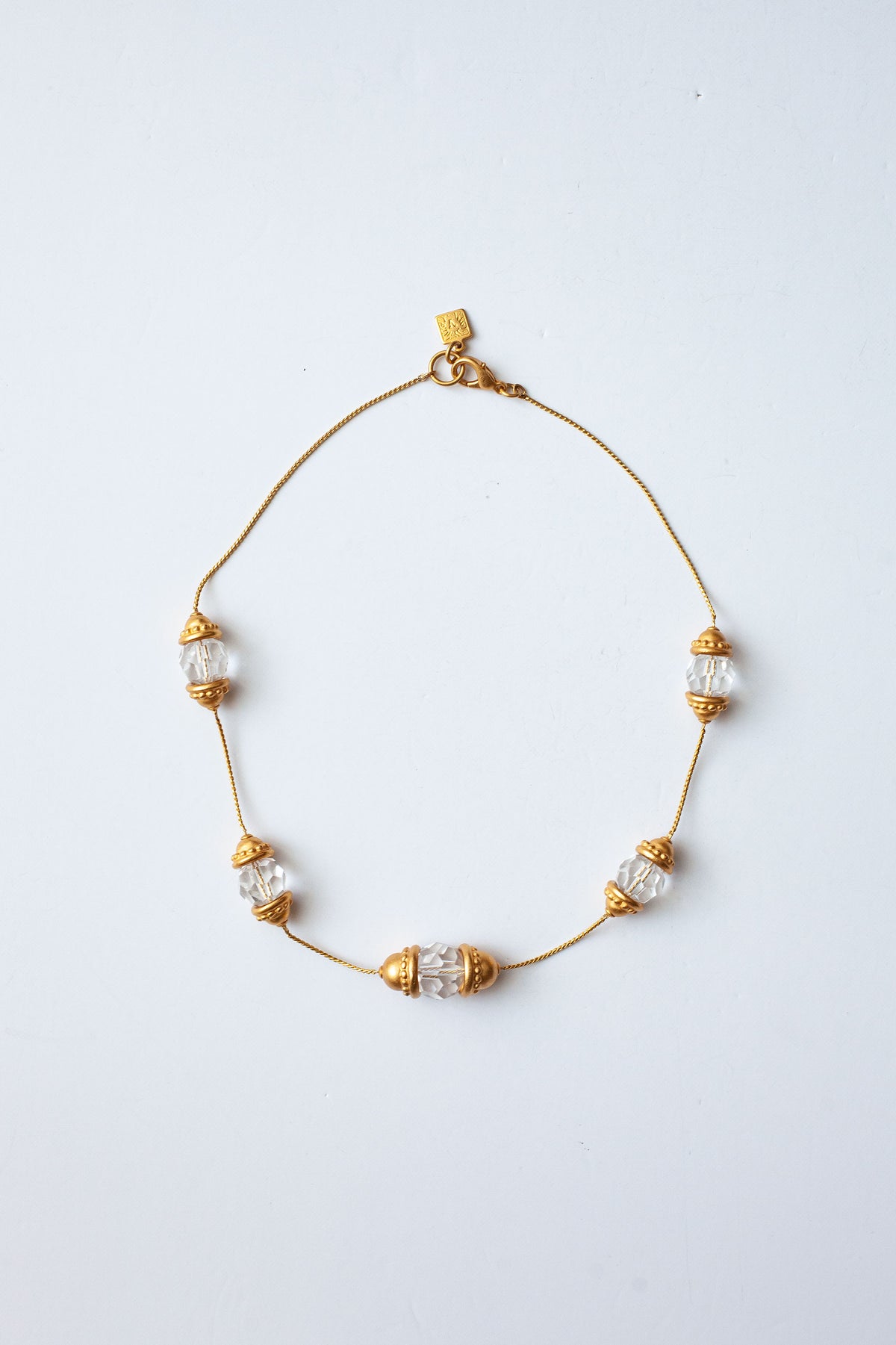 Vintage Crystal Chain Necklae