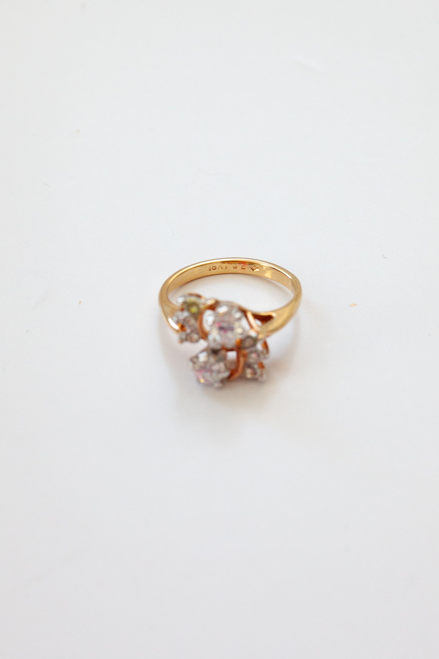 Vintage Curvy Diamond Ring